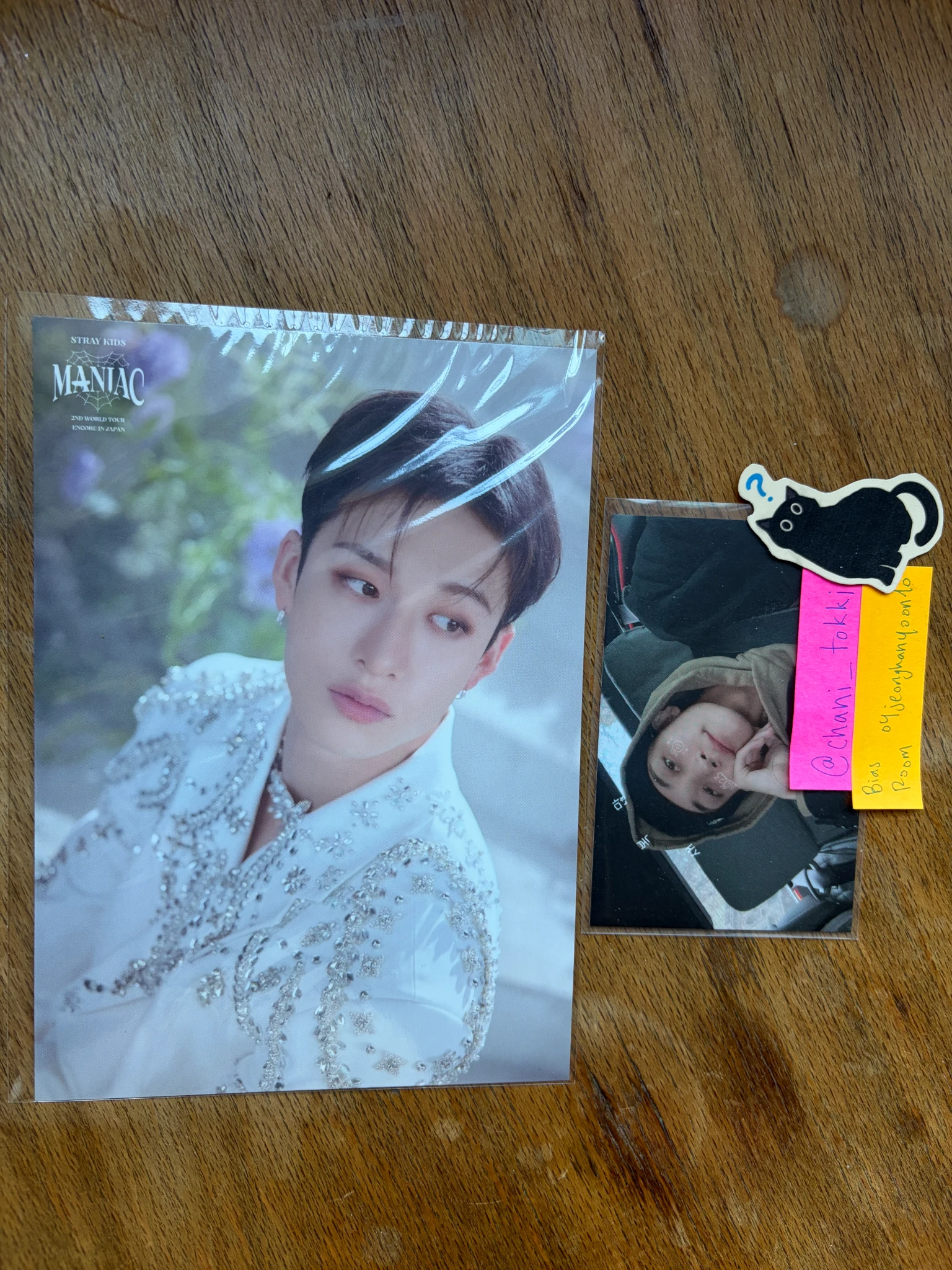 Stray Kids Bang Chan Stray Kids - Bang Chan - Maniac World Tour Event merch photocard trading card japan listing photo 1