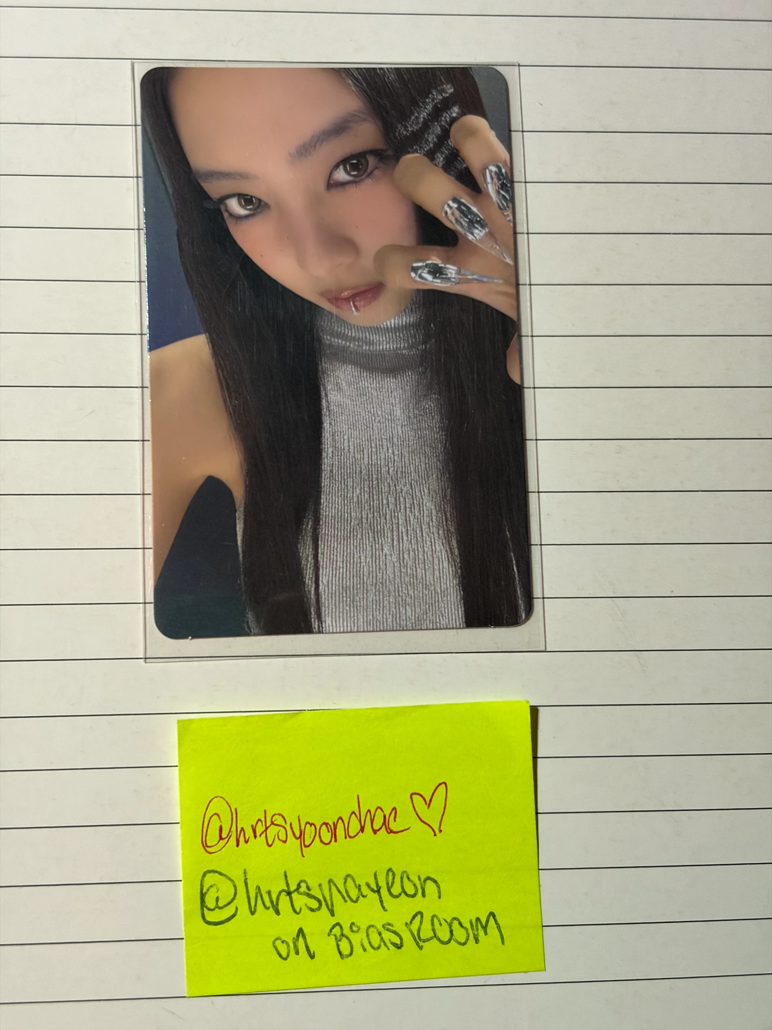 BLACKPINK Jennie BLACKPINK - Jennie - Deadline Album gray version A version FPO album photocard listing photo 1