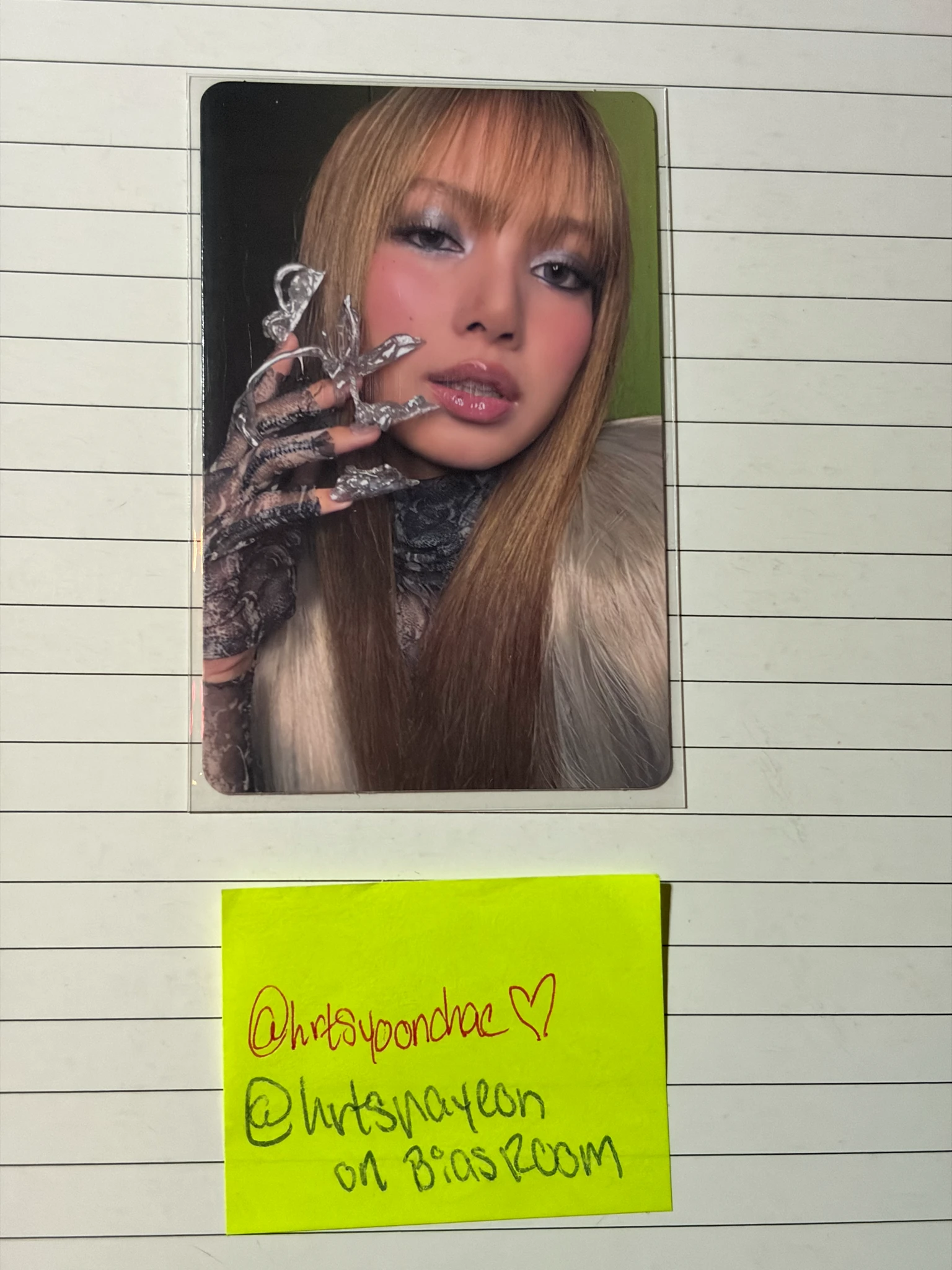 BLACKPINK Lisa BLACKPINK - Lisa - Deadline Album gray version A version FPO album photocard listing photo 1