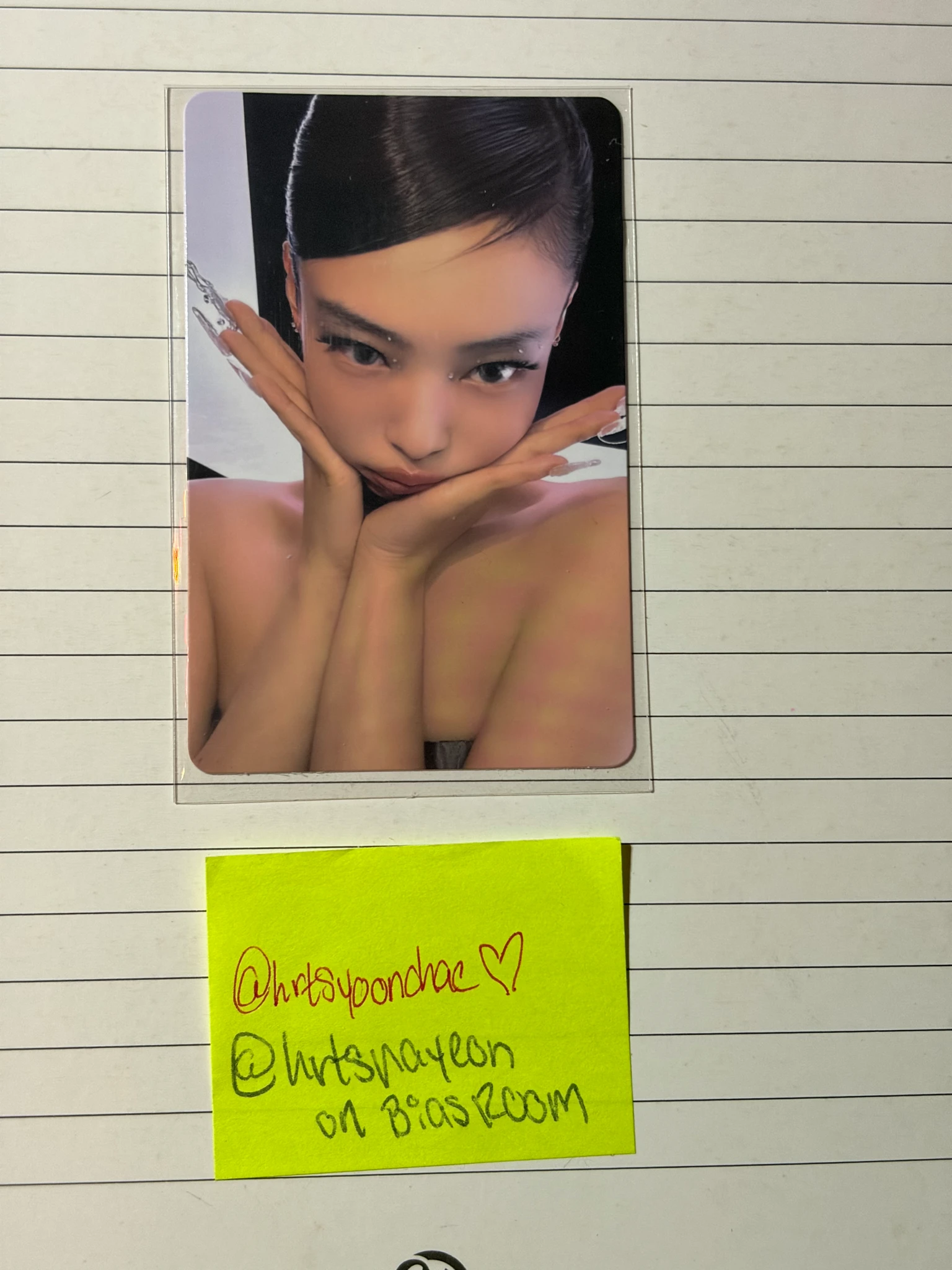 BLACKPINK Jennie BLACKPINK - Jennie - Deadline Album pink version album photocard listing photo 1