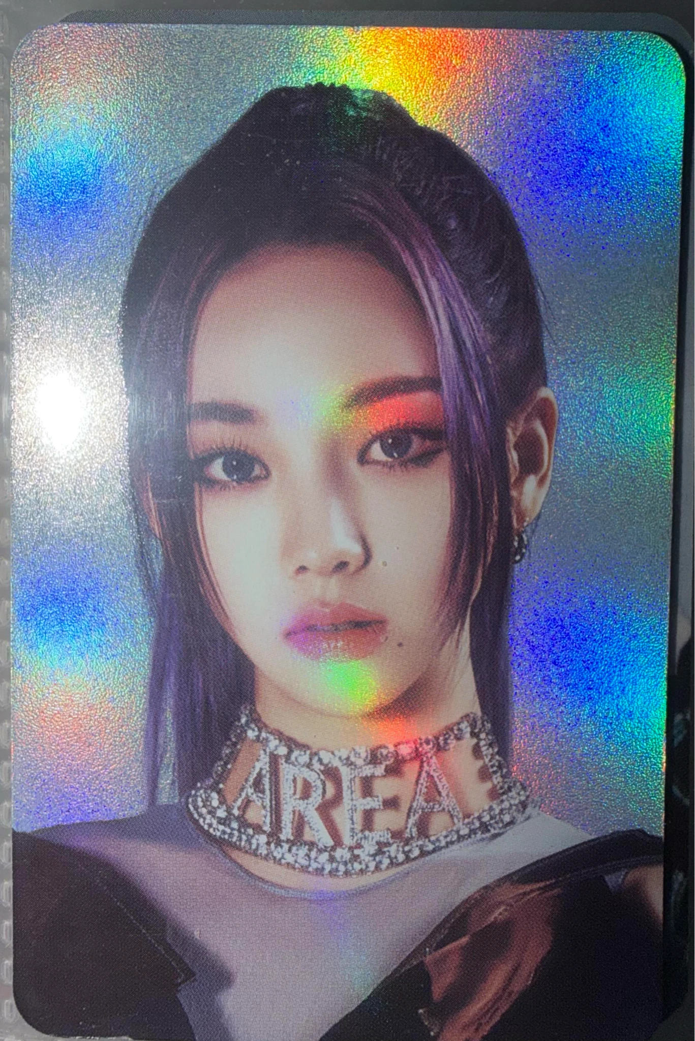 aespa Karina aespa - Karina - Girls MD Events (All) Event holographic (hologram) postcard set listing photo 1