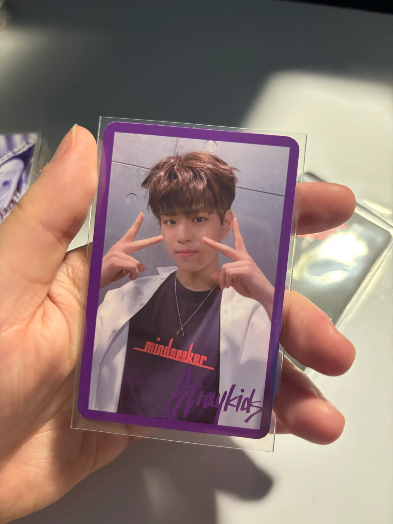 Stray Kids Seungmin Stray Kids - Seungmin - Clé 1: Miroh Album album photocard purple border ver. listing photo 1