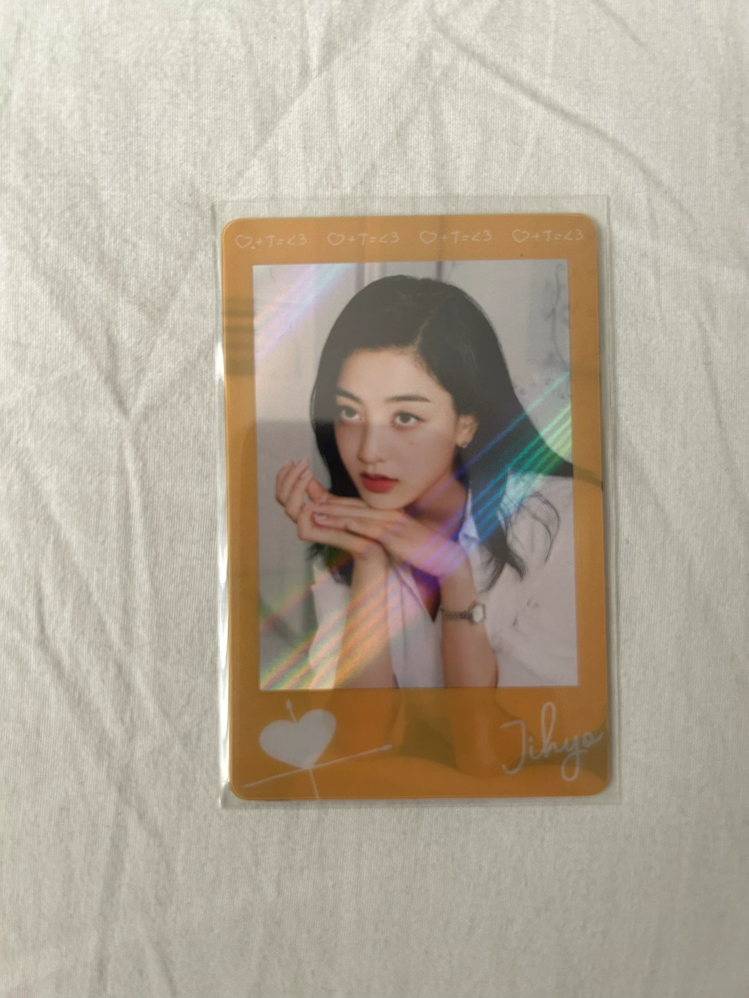 TWICE Jihyo TWICE - Formula of Love: O+T=<3 Album withdrama withmuu polaroid pob (pre-order benefit) holographic (hologram) listing photo 1