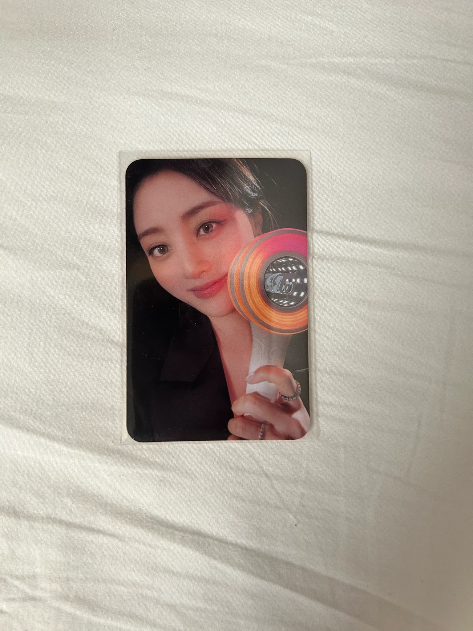 TWICE Jihyo TWICE - Jihyo - TWICE Official Lightstick “Candybong ∞” (V3) Other lightstick photocard set pob (pre-order benefit) jyp shop listing photo 1