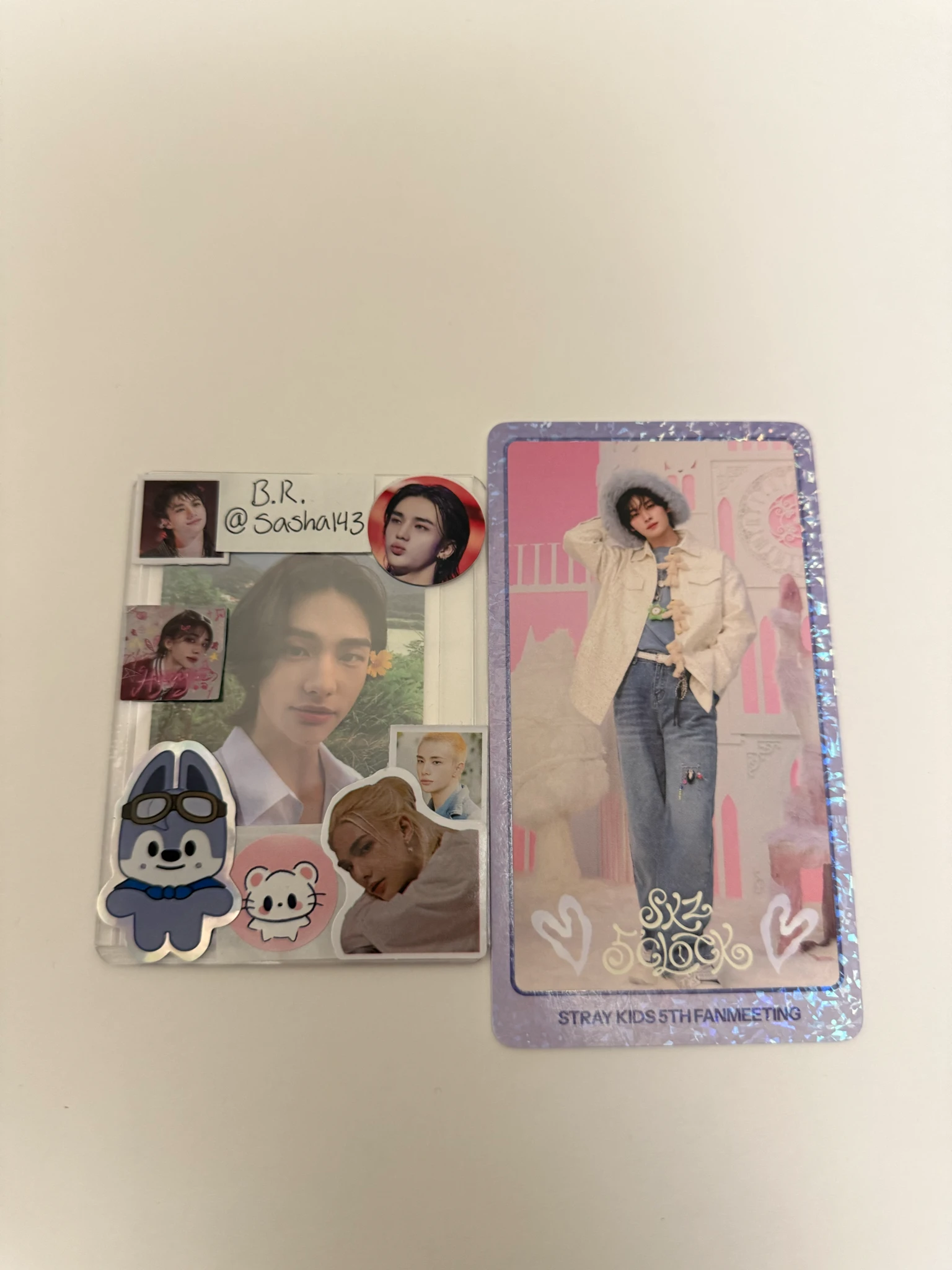 Stray Kids Lee Know Stray Kids - Lee Know - 5th Fanmeeting - SKZ 5'Clock Event holographic (hologram) trading card listing photo 1