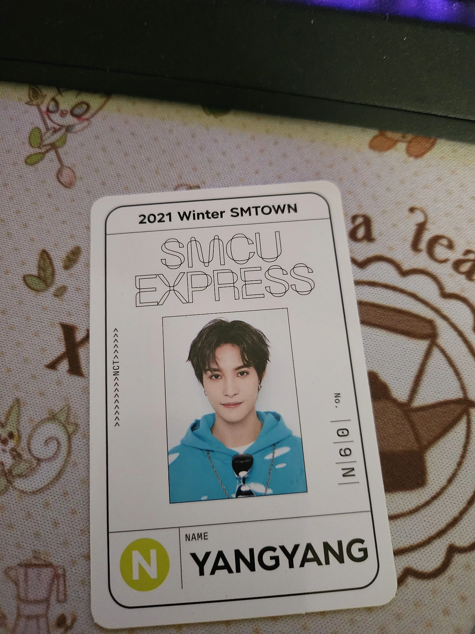 NCT Yangyang NCT - Yangyang - 2021 Winter SMTOWN: SMCU EXPRESS Album id card listing photo 1