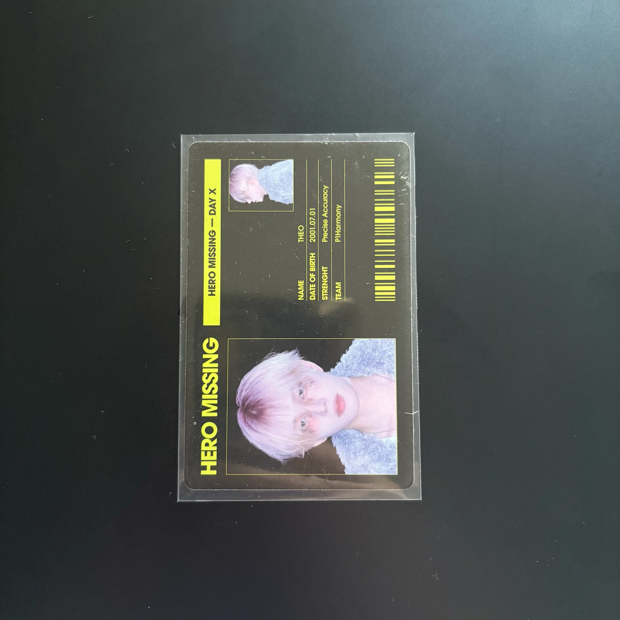 P1Harmony Theo P1Harmony - Theo - UNIQUE Album C version double-sided id card album inclusion listing photo 1
