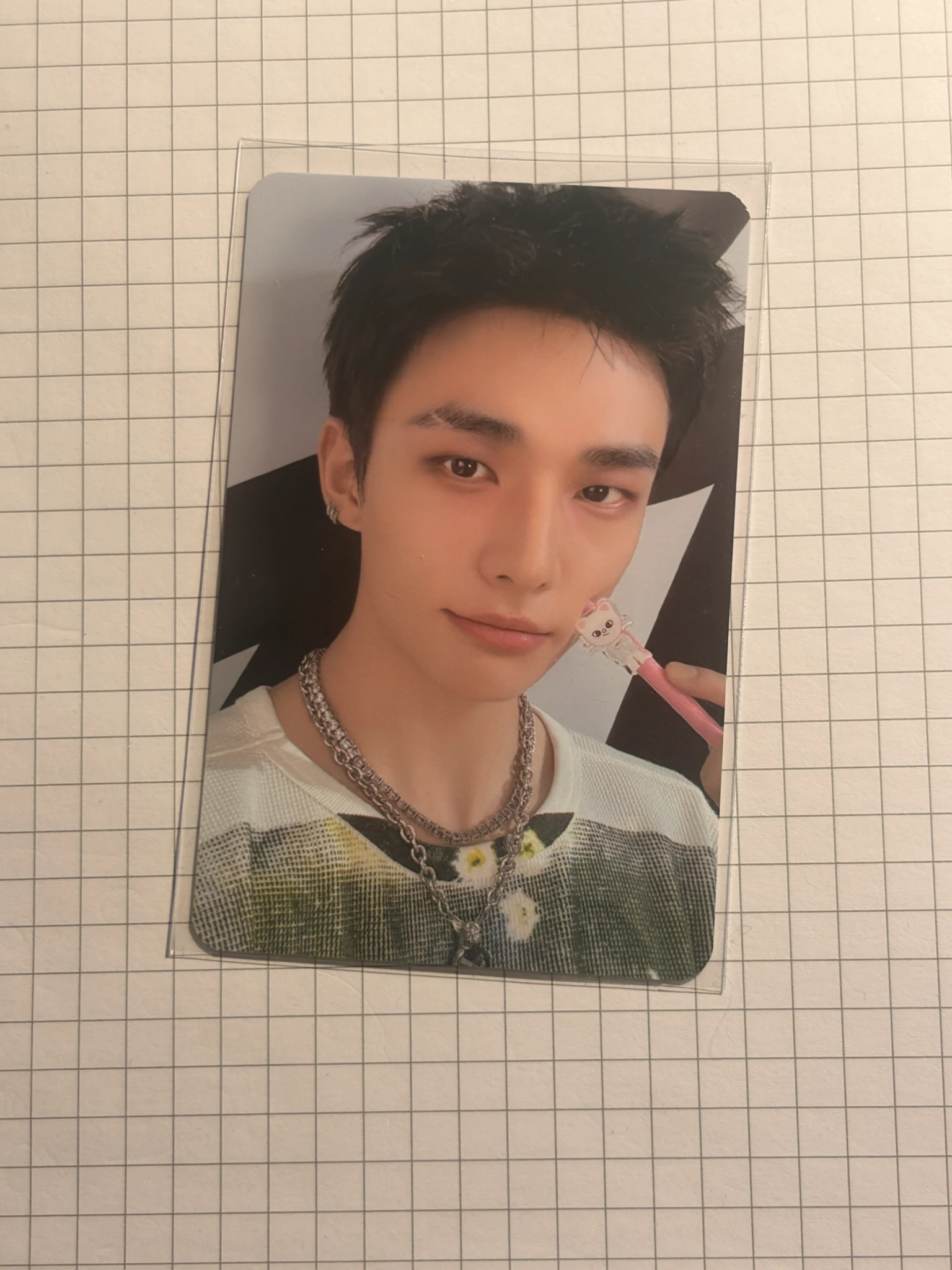 Stray Kids Hyunjin Stray Kids - Hyunjin - dominATE: celebrATE Pop-Up Store Event merch photocard necklace listing photo 1