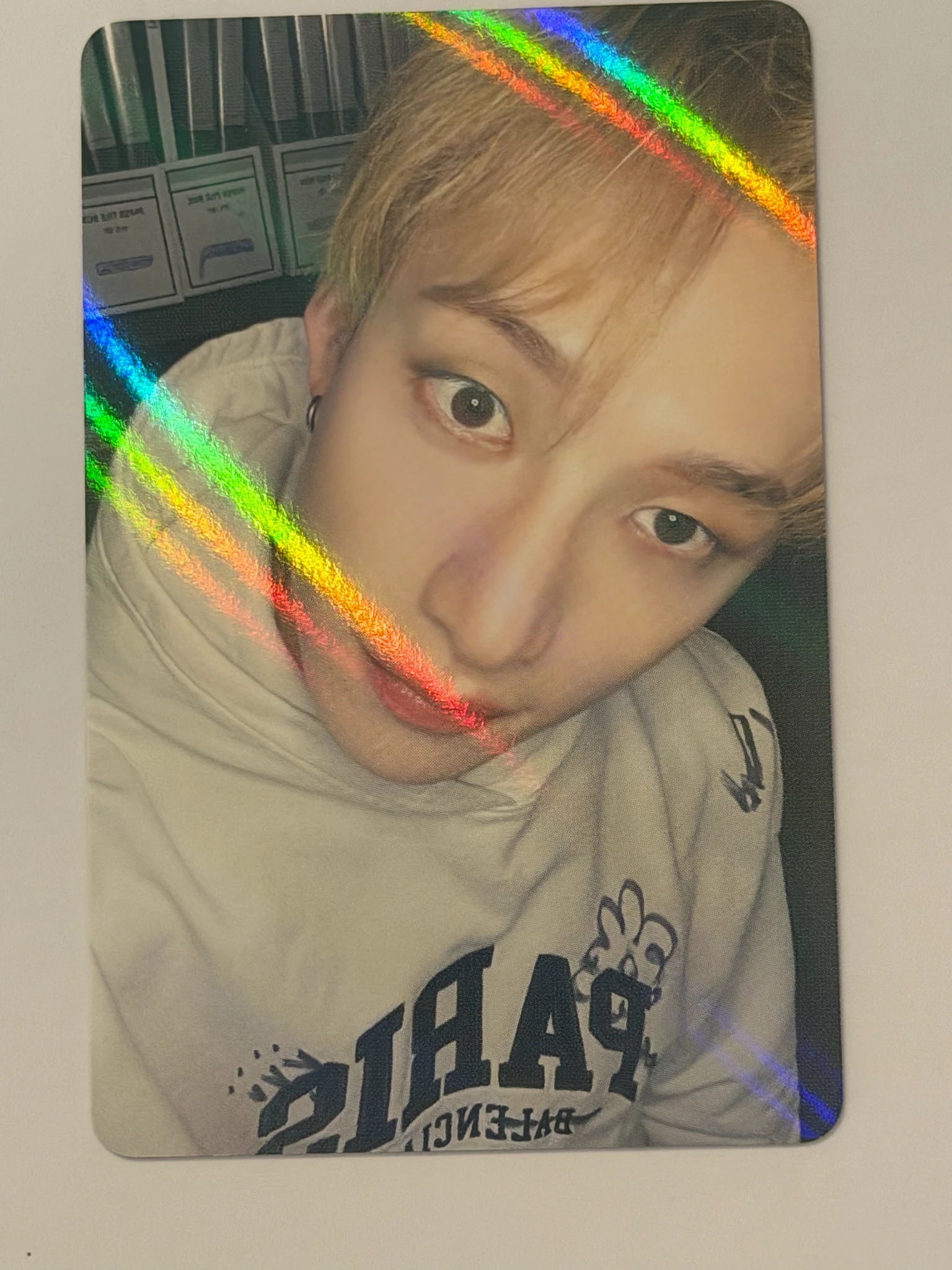 Stray Kids Bang Chan Stray Kids - Bang Chan - Rock-Star Album pre-order benefit (pob) makestar holographic (hologram) listing photo 1