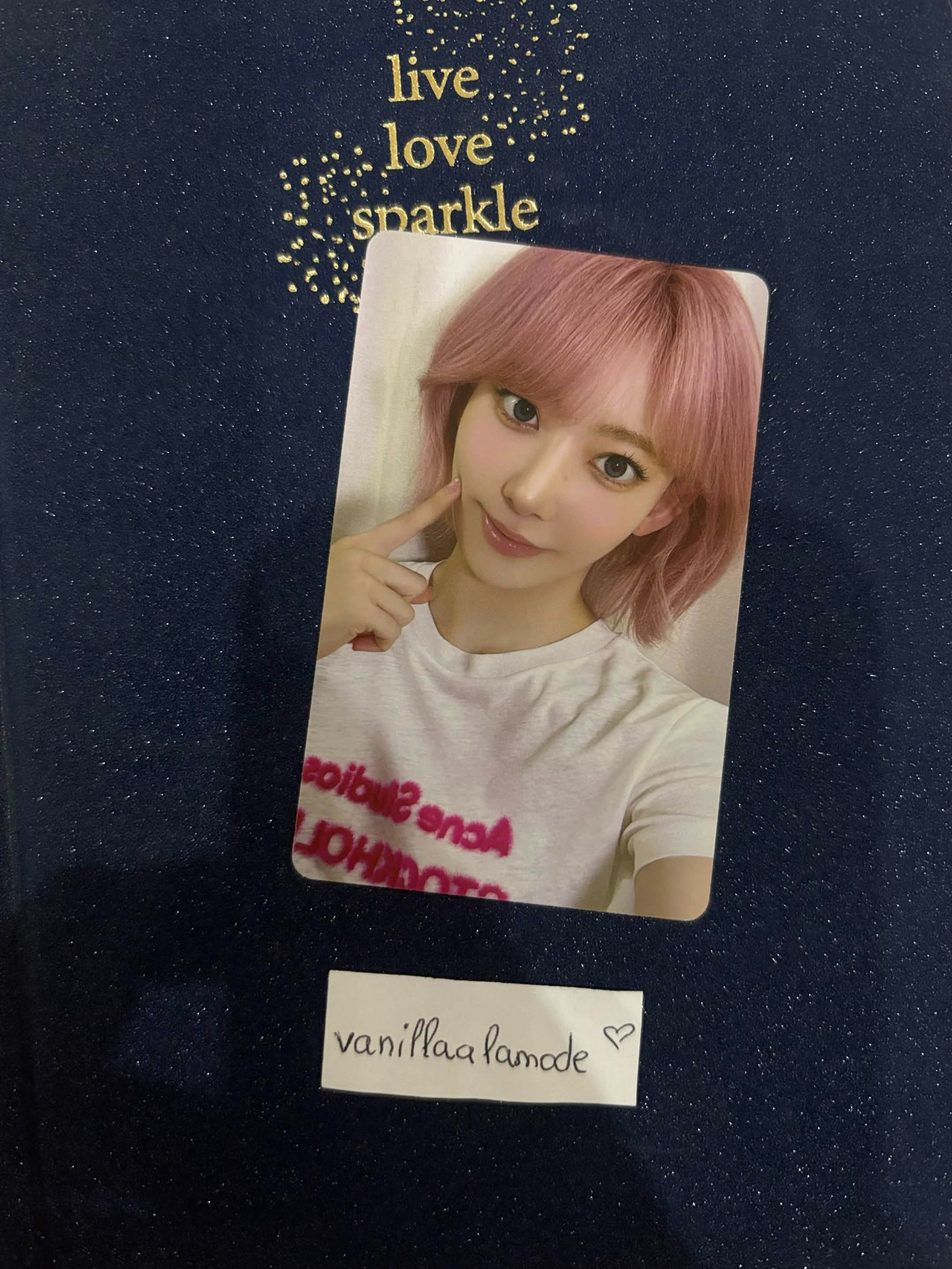LE SSERAFIM Sakura LE SSERAFIM - Sakura - Made My Night Album pob (pre-order benefit) weverse global shop (wvg) chemical night version listing photo 1