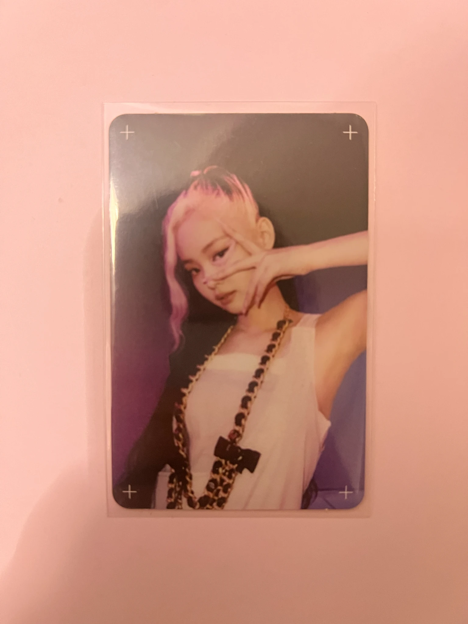 BLACKPINK Jennie BLACKPINK - Jennie - How You Like That (Special Edition) Album album photocard pink back listing photo 1