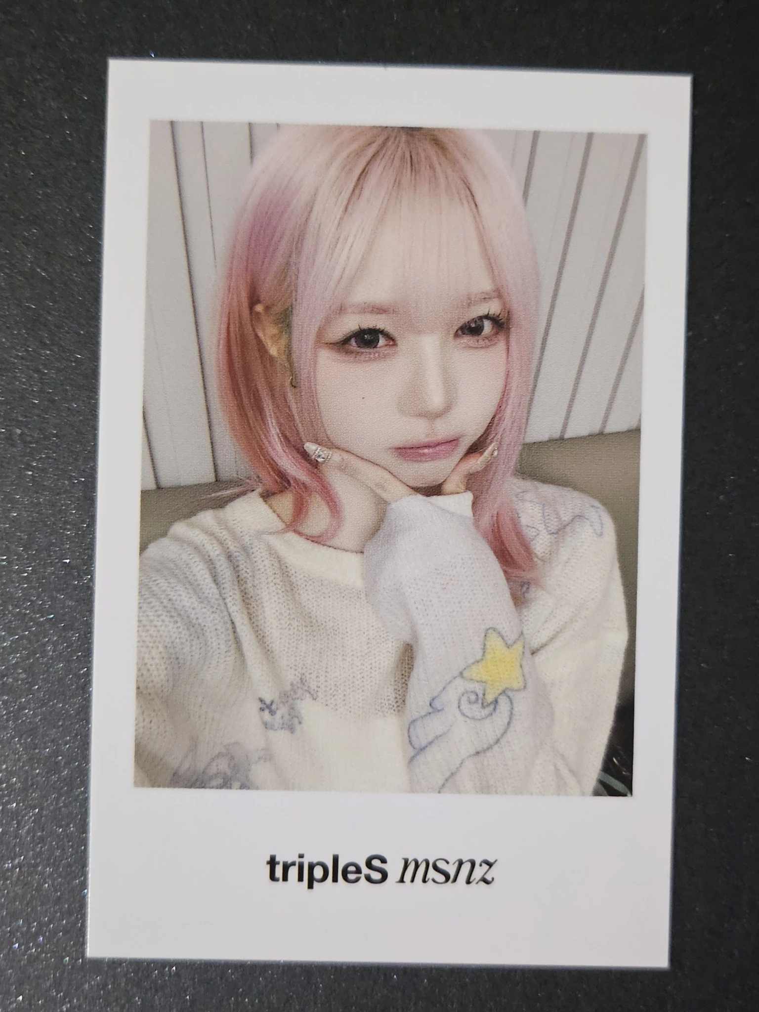 tripleS Chaewon tripleS - Chaewon - Beyond Beauty Album mystargoods (MSG) fansign polaroid listing photo 1