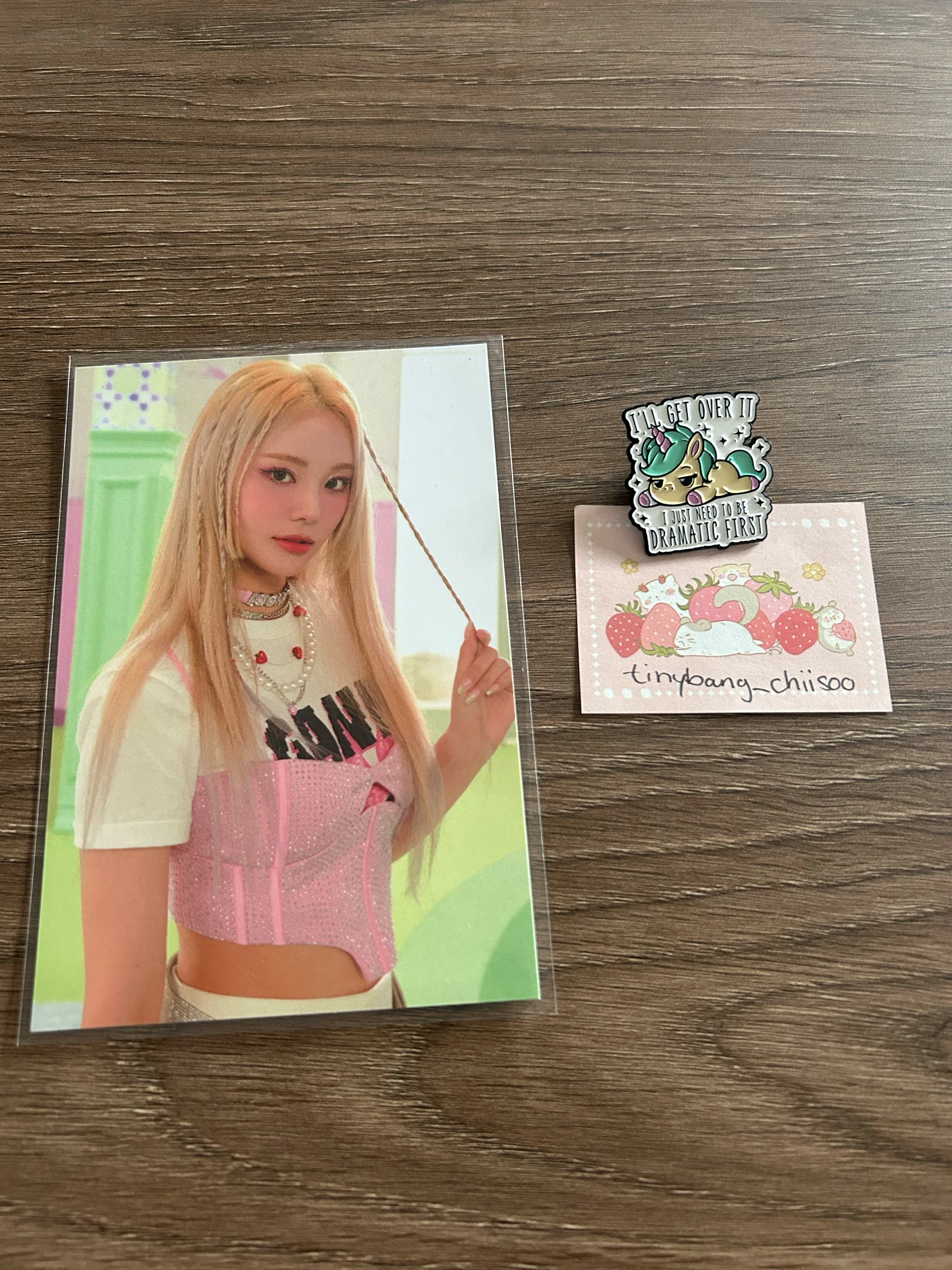 LOONA JinSoul LOONA - JinSoul - Flip That Album postcard makestar postcard set listing photo 1