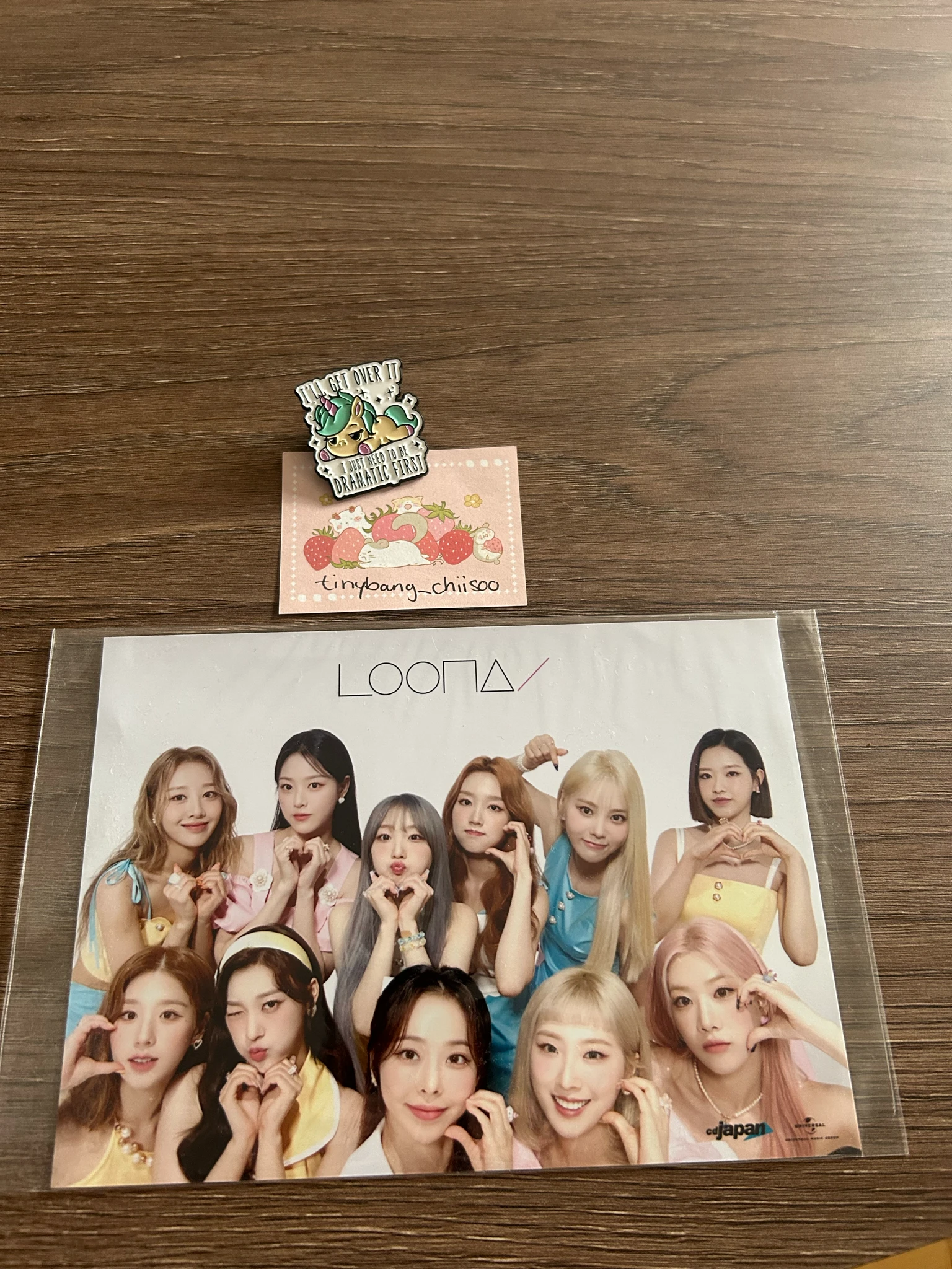 LOONA LOONA - LUMINOUS Album japan pob (pre-order benefit) photo print neowing (cdjapan) supplemental listing photo 1