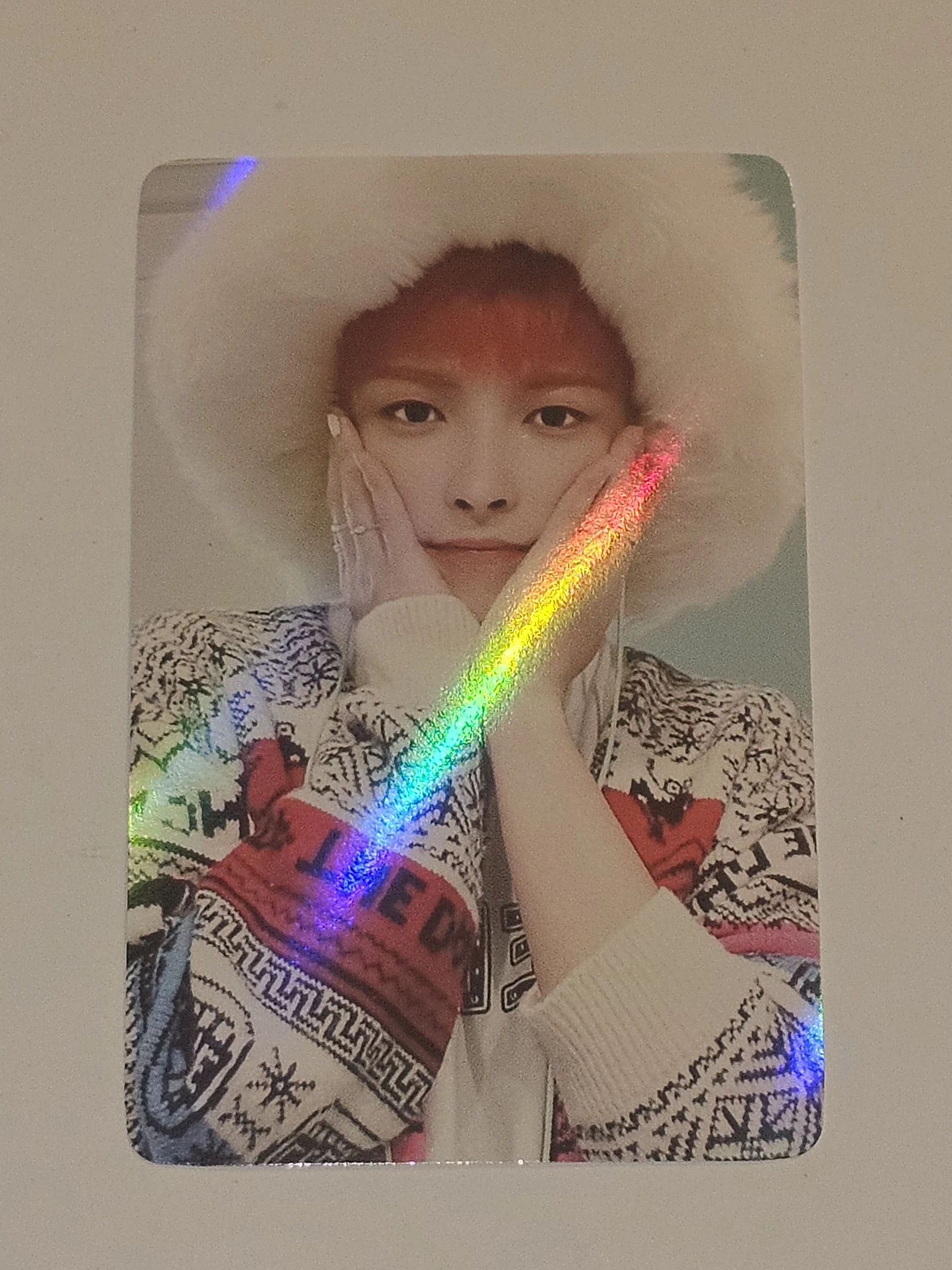 ATEEZ Hongjoong ATEEZ - Hongjoong - ZERO : FEVER Part.3 Album holographic (hologram) makestar video call/fancall round 1 listing photo 1