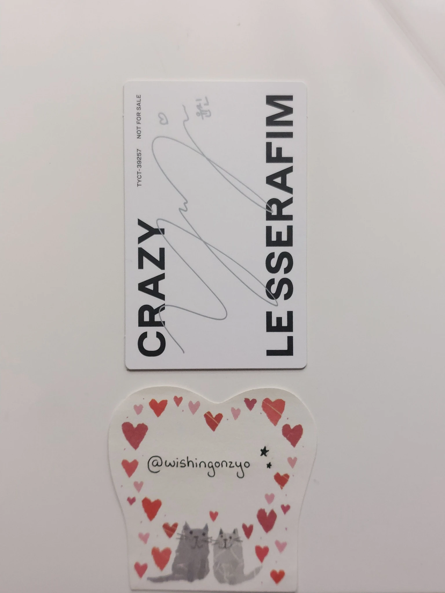 LE SSERAFIM Huh Yunjin LE SSERAFIM - Huh Yunjin - CRAZY (Japanese Ver.) Album message card solo jacket version listing photo 1
