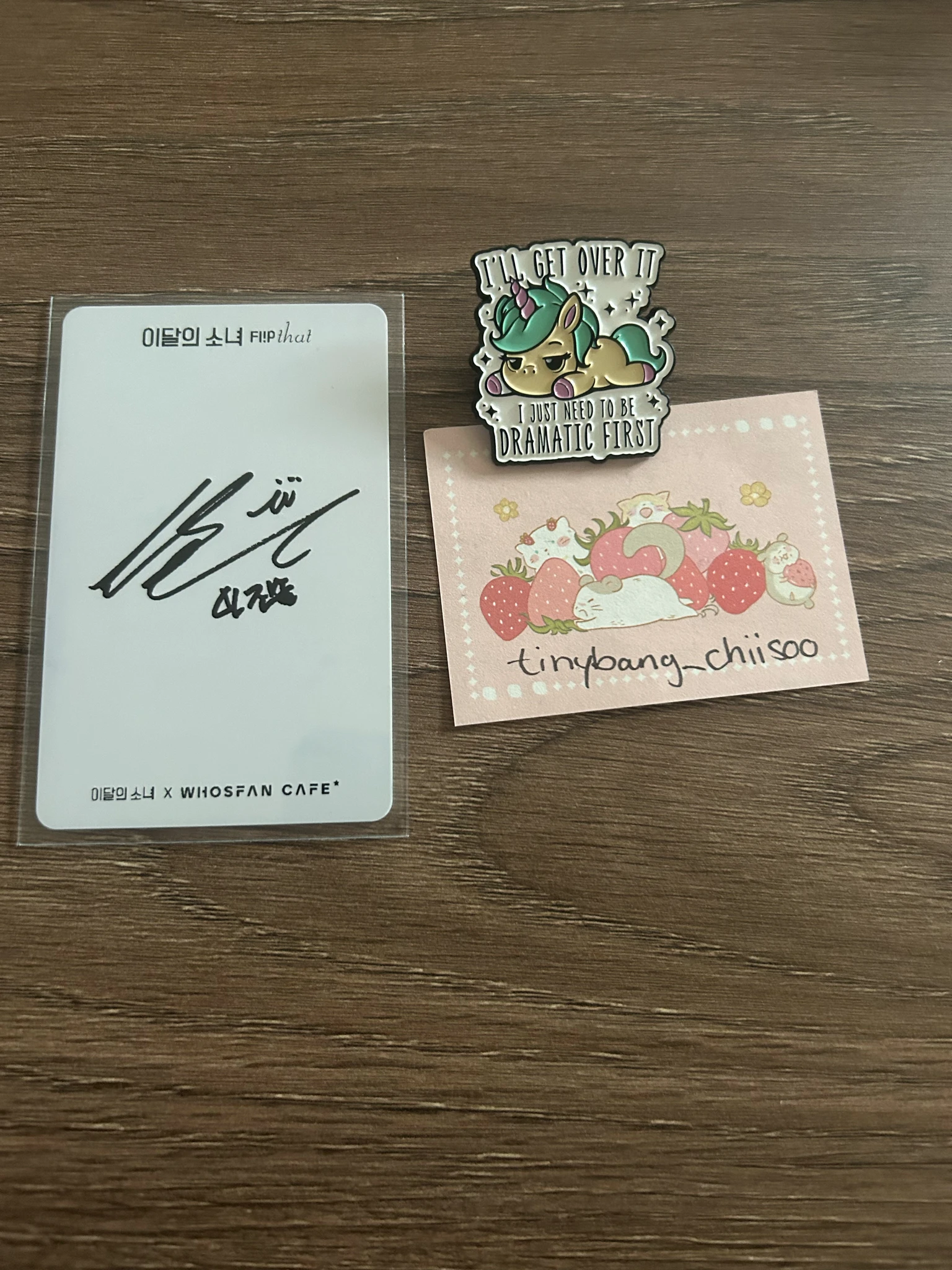 LOONA JinSoul LOONA - JinSoul - Flip That Album whosfan cafe event printed autographed listing photo 1