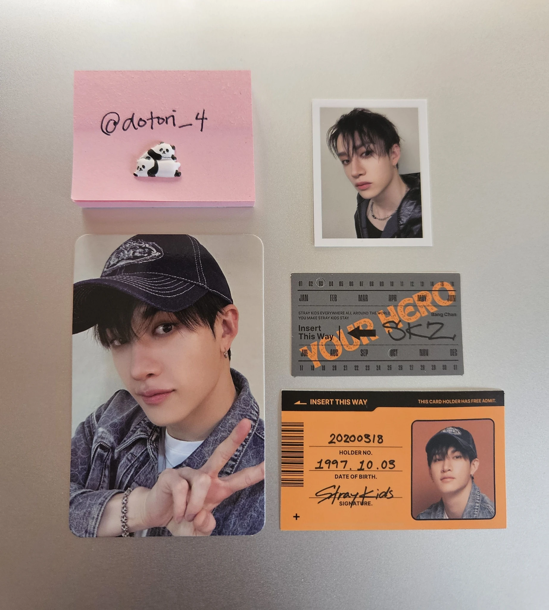 Stray Kids Bang Chan Stray Kids - Bang Chan - 2025 Season's Greetings - Your Hero Other photocard set listing photo 1
