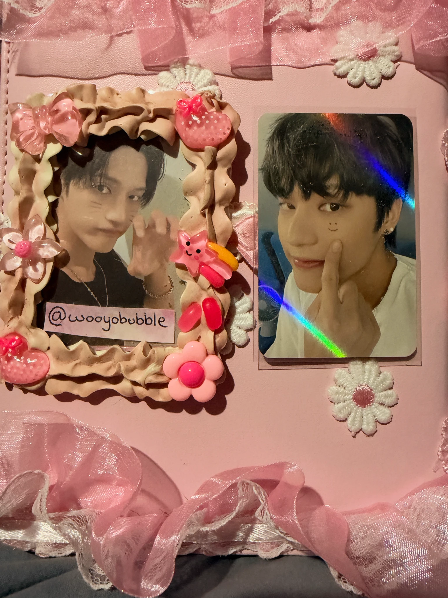 ATEEZ Wooyoung ATEEZ - Wooyoung - ZERO : FEVER Part.3 Album kpop store holographic (hologram) video call/fancall round 3 listing photo 1
