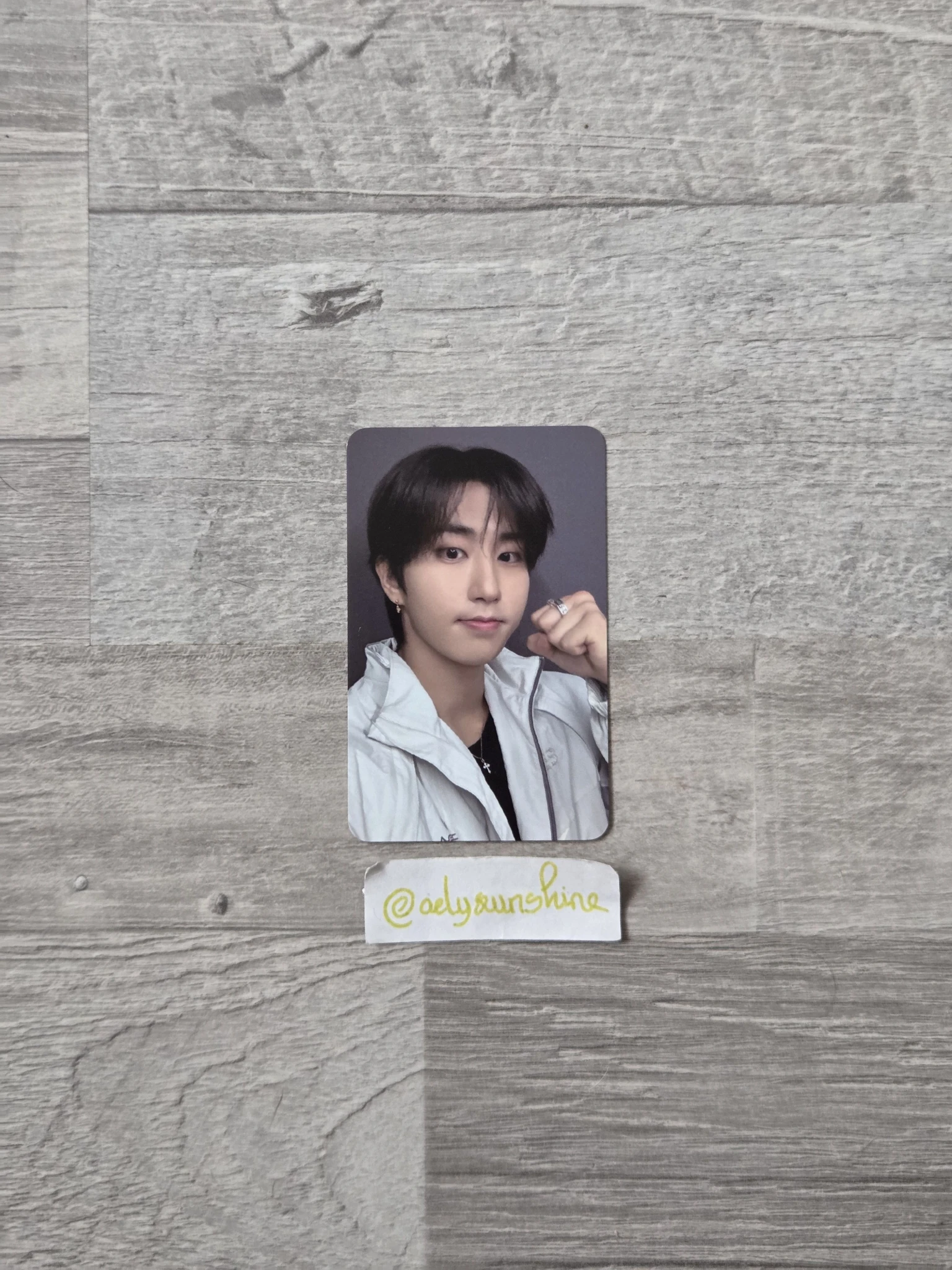 Stray Kids HAN Stray Kids - HAN - KARMA Album real touch round 1 lucky draw (LD) online jyp/fans shop qr card listing photo 1