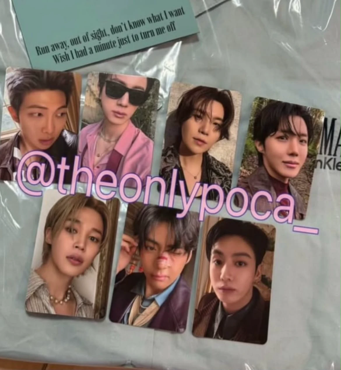 BTS Jungkook BTS - Jungkook - ARIRANG Album album photocard photocard set pajamas version calvin klein listing photo 1