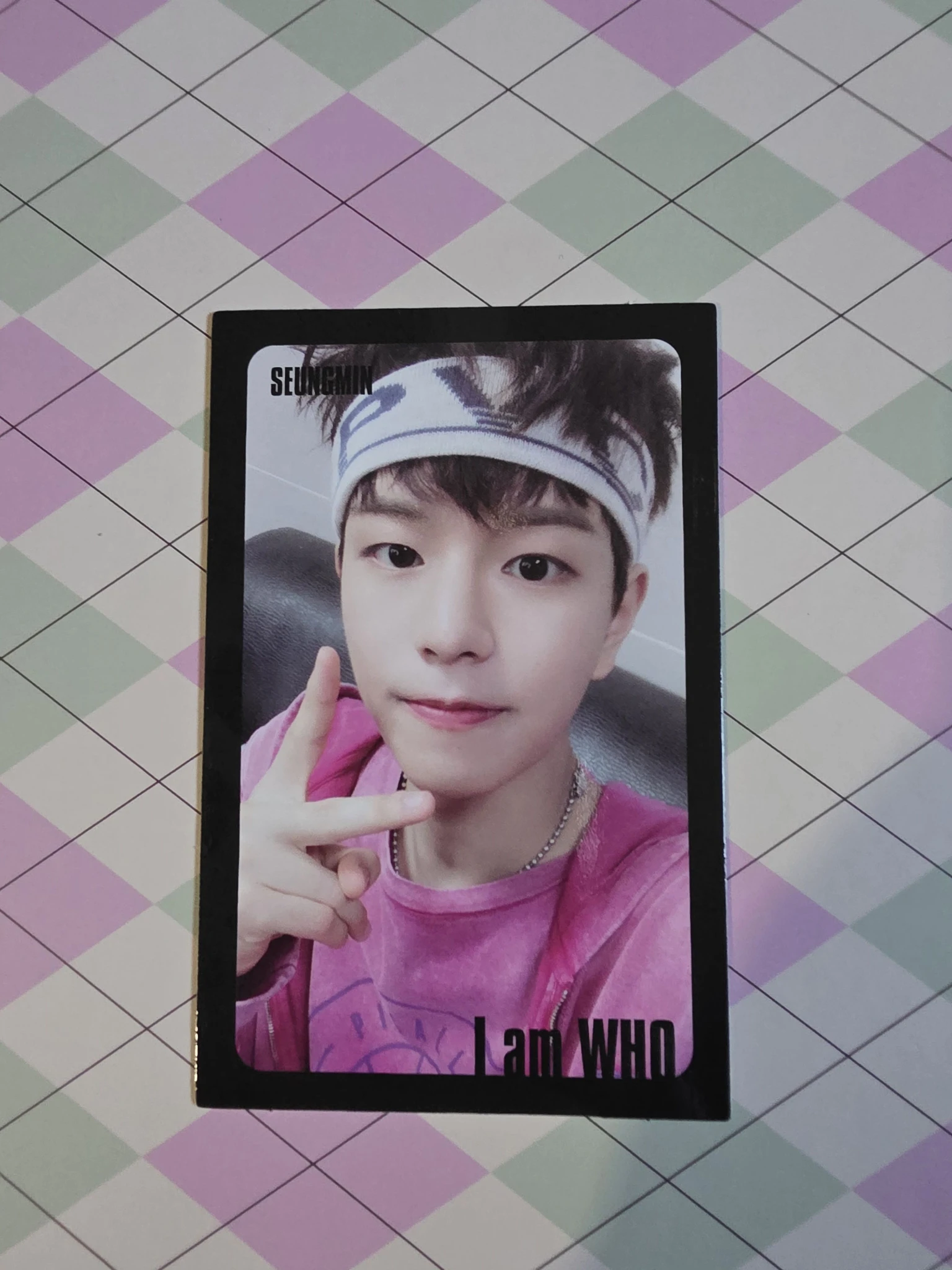 Stray Kids Seungmin Stray Kids - Seungmin - I am WHO? Album album photocard black border listing photo 1