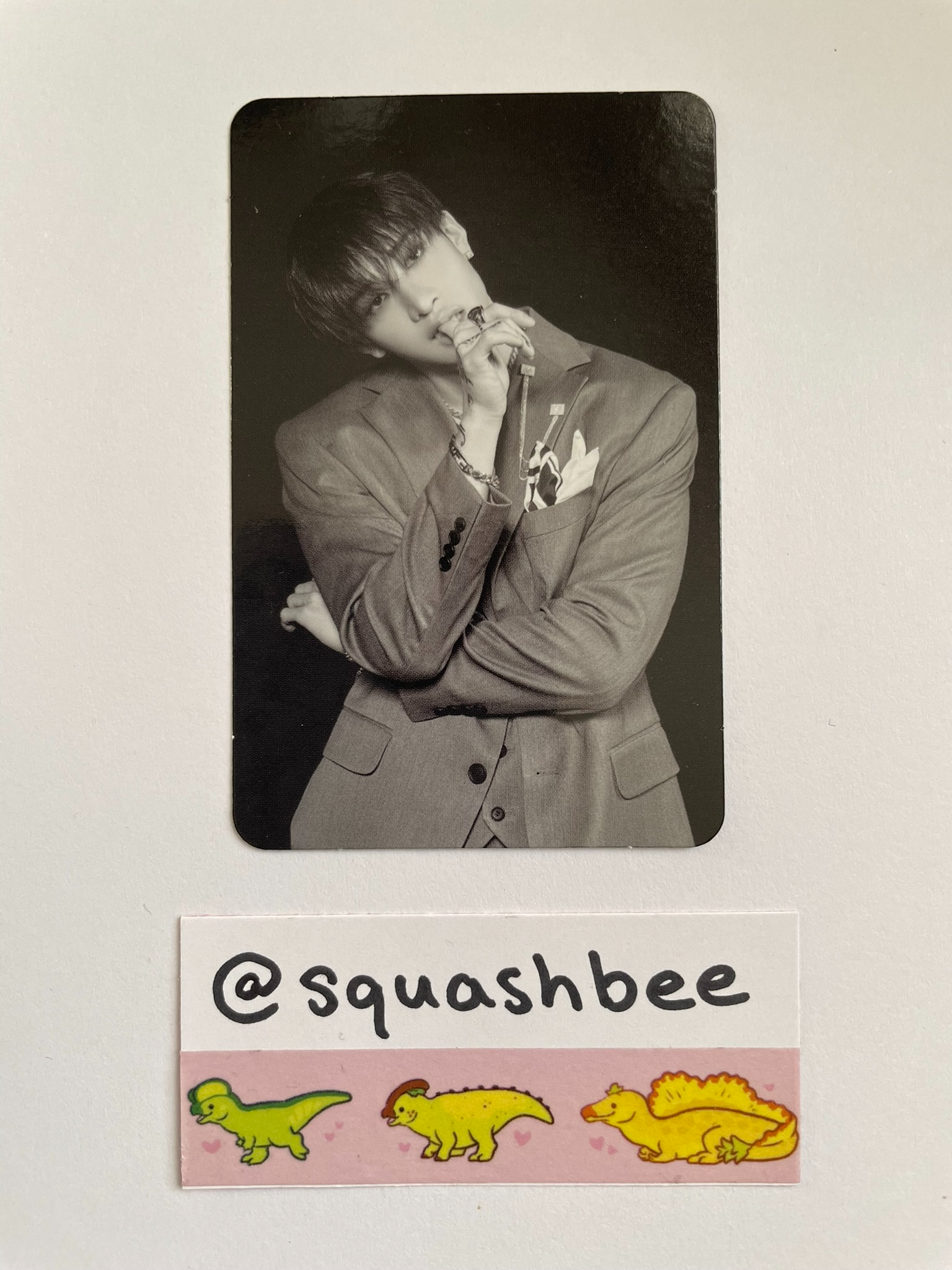 Stray Kids Bang Chan Stray Kids - Bang Chan - HOP Album album photocard Accordion Version Bang Chan Monochrome listing photo 1