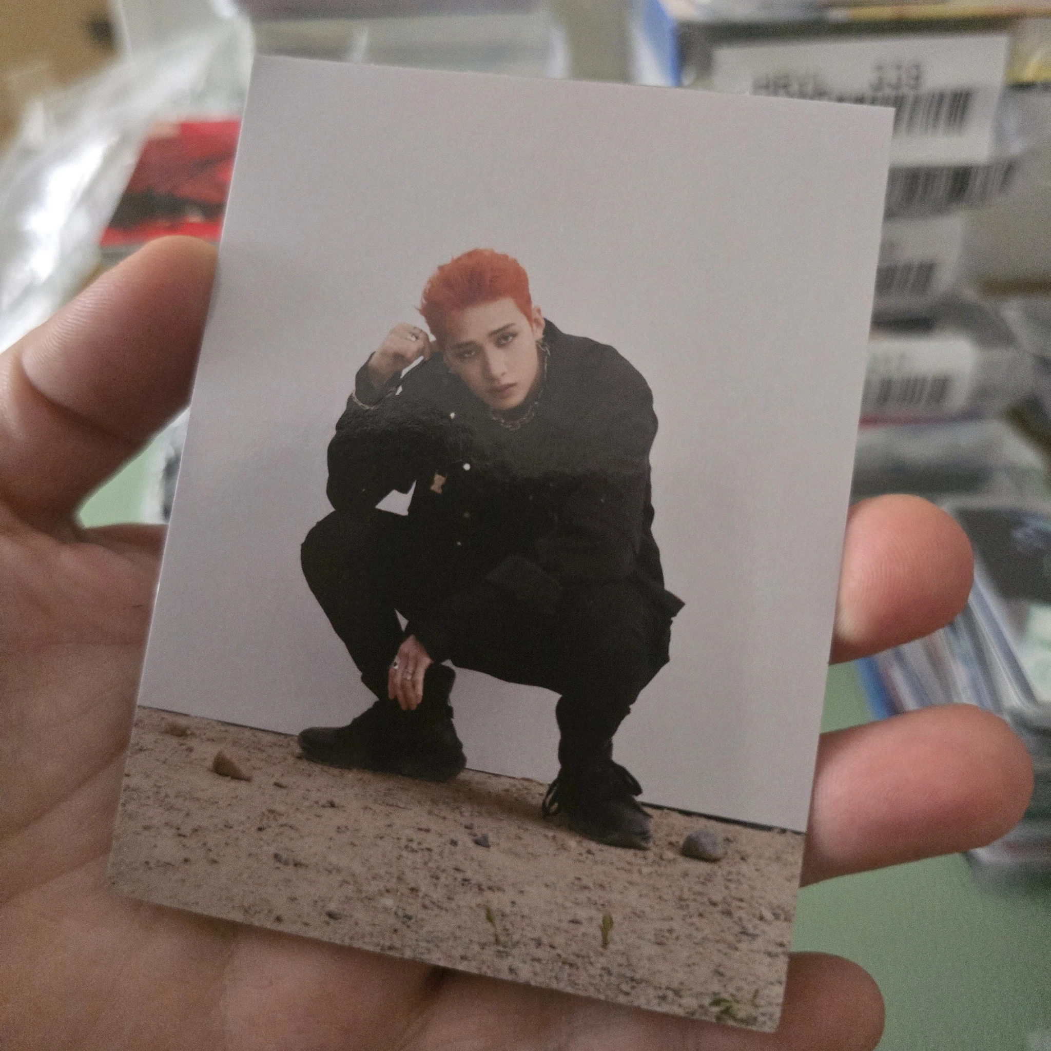 Stray Kids Bang Chan Stray Kids - Bang Chan - NoEasy Album pre-order benefit (pob) postcard A version album inclusion listing photo 1