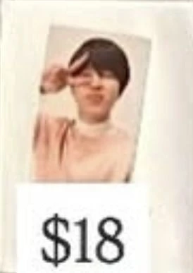 BTS Jimin BTS - Jimin - Love Yourself World Tour Event merch photocard luggage tag non-standard size listing photo 1