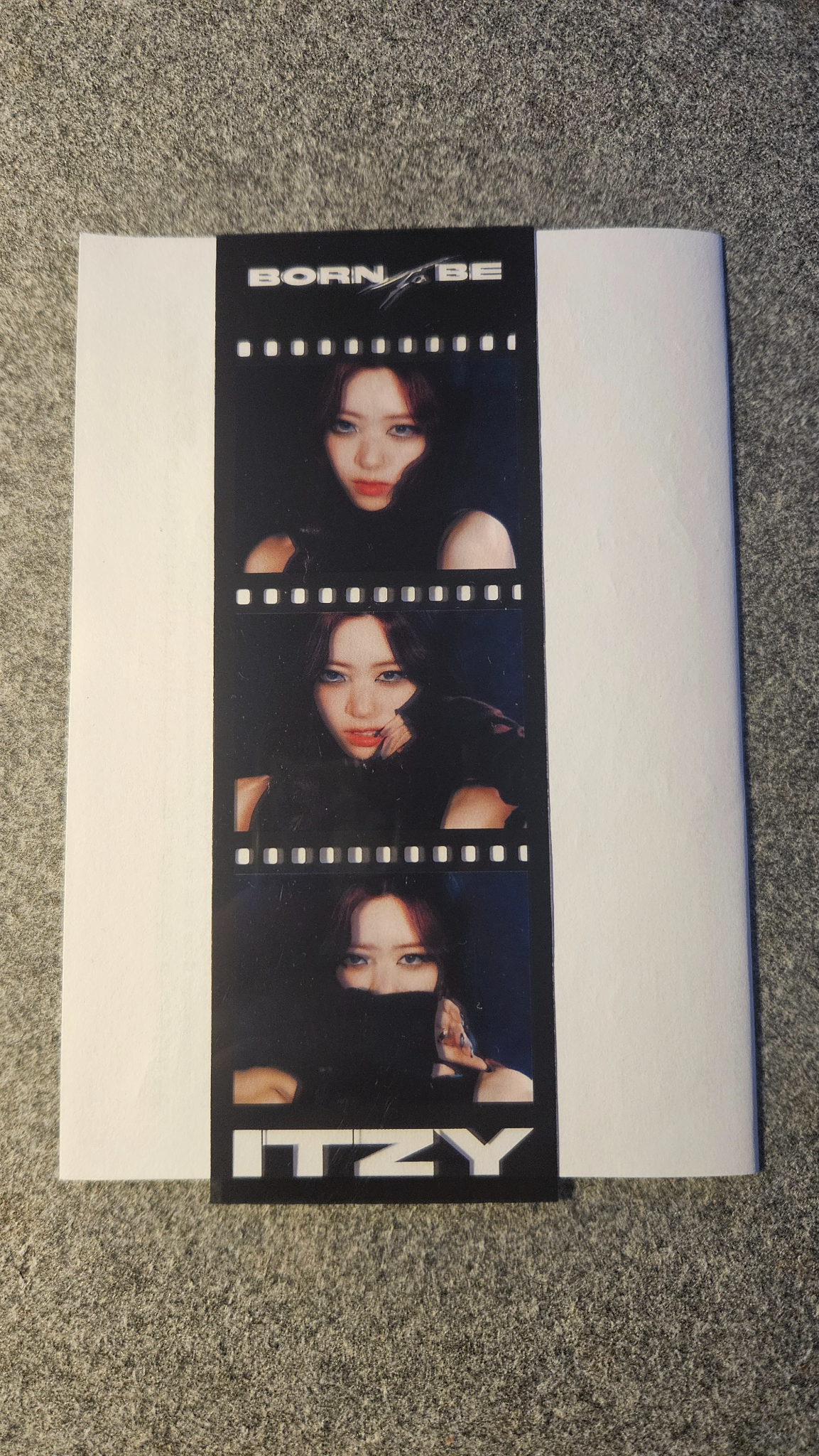 ITZY Yuna ITZY - Yuna - BORN TO BE Album 3 cut photo film strip pob (pre-order benefit) transparent listing photo 1