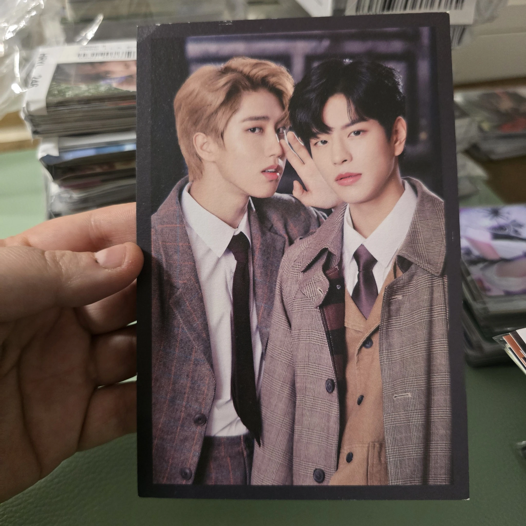 Stray Kids Stray Kids - Bang Chan & Hyunjin - 1st #LoveSTAY - SKZ-X Event merch paper frame photo set listing photo 1
