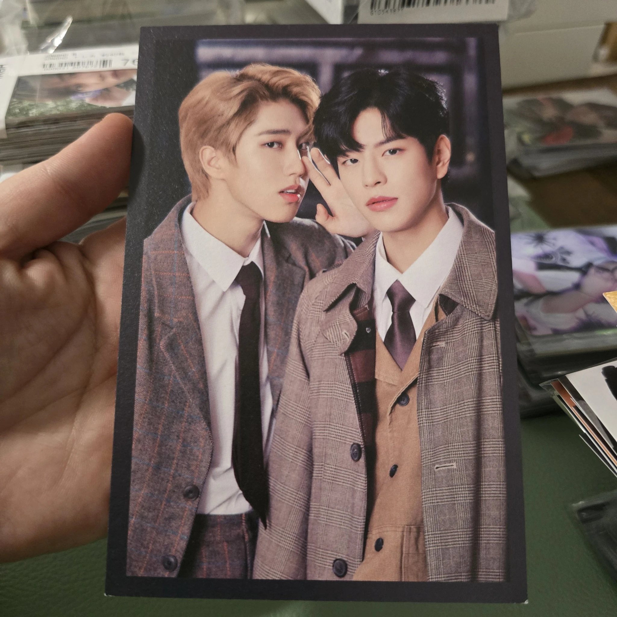 Stray Kids Stray Kids - Bang Chan & Hyunjin - 1st #LoveSTAY - SKZ-X Event merch paper frame photo set listing photo 1