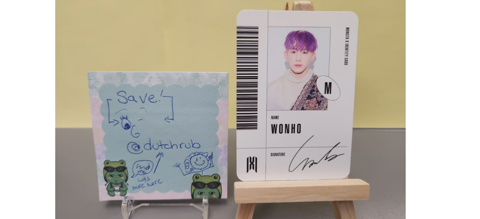 MONSTA X Wonho MONSTA X - Wonho - Follow - Find You Album id card album photocard M version first press only listing photo 1