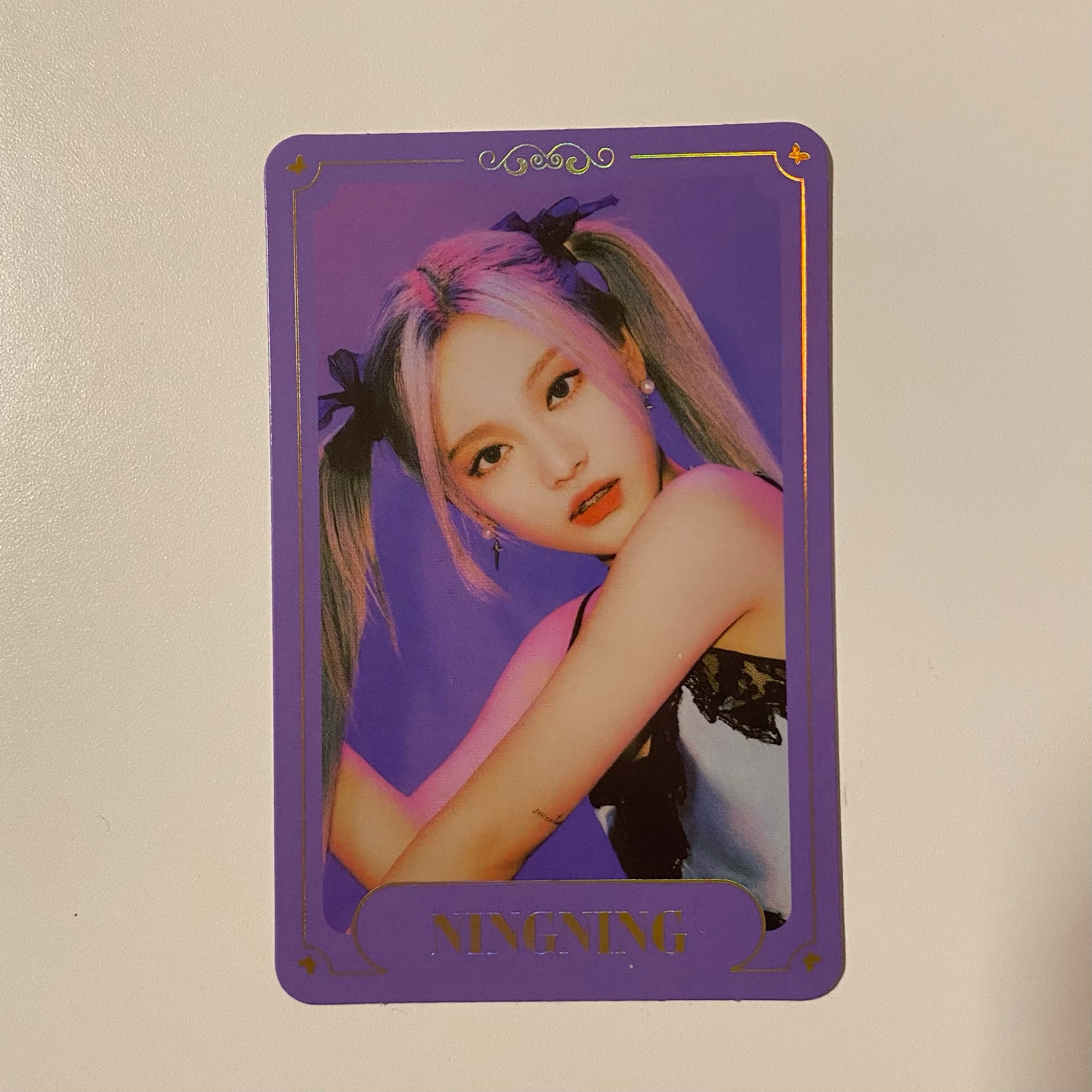 aespa Ningning aespa - Ningning - Girls Album merch photocard trading card foil card version 3 listing photo 1