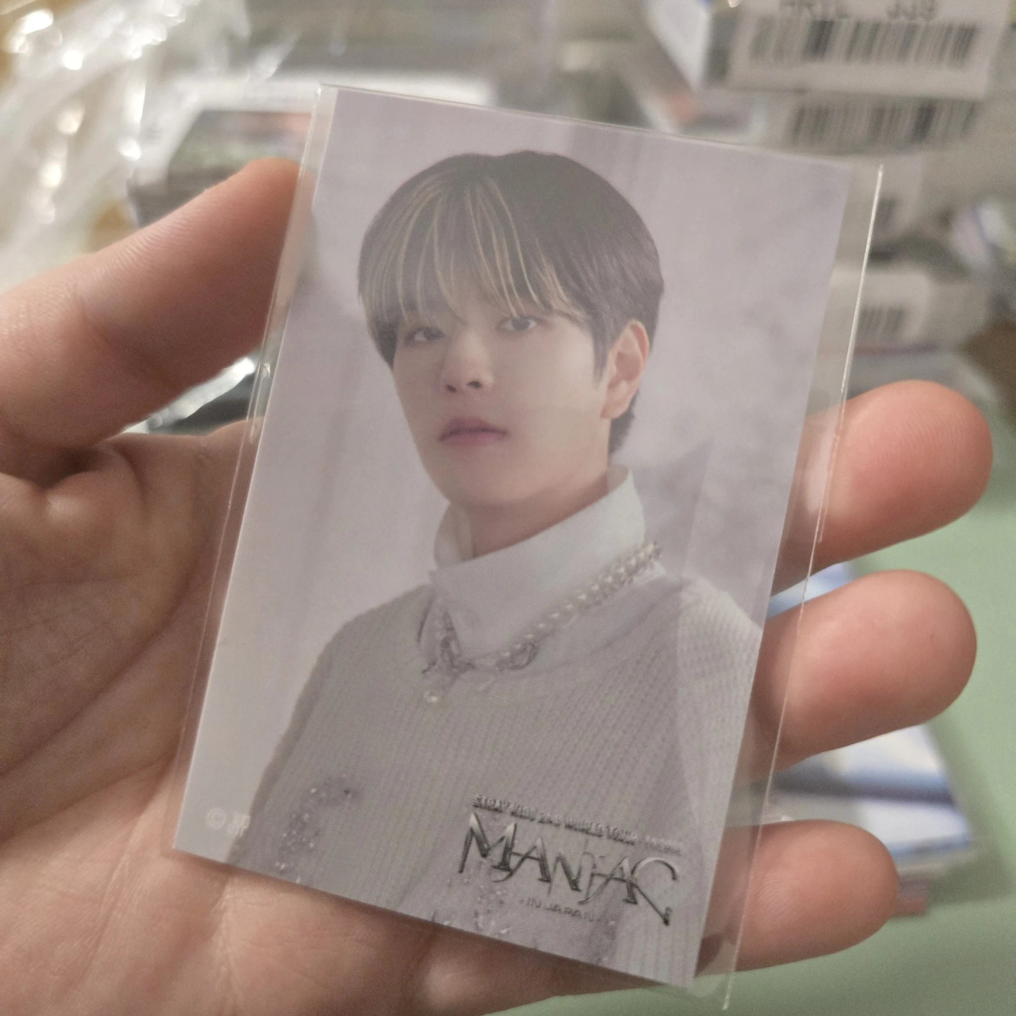 Stray Kids Seungmin Stray Kids - Seungmin - Maniac World Tour Event sticker A version lottery jpfc (japan fanclub) japan encore sticker card supplemental listing photo 1
