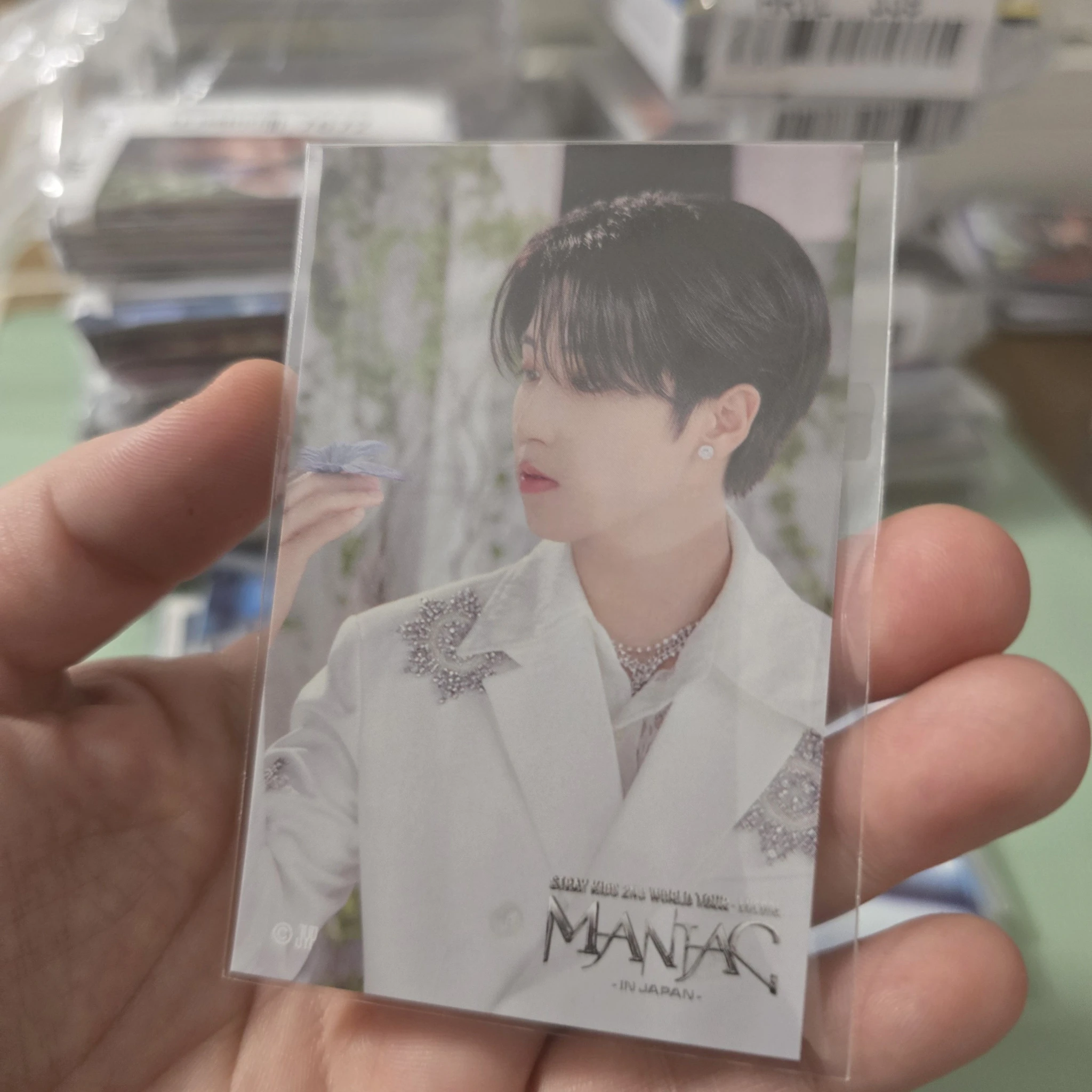 Stray Kids HAN Stray Kids - HAN - Maniac World Tour Event japan jpfc (japan fanclub) sticker B version lottery encore sticker card supplemental listing photo 1