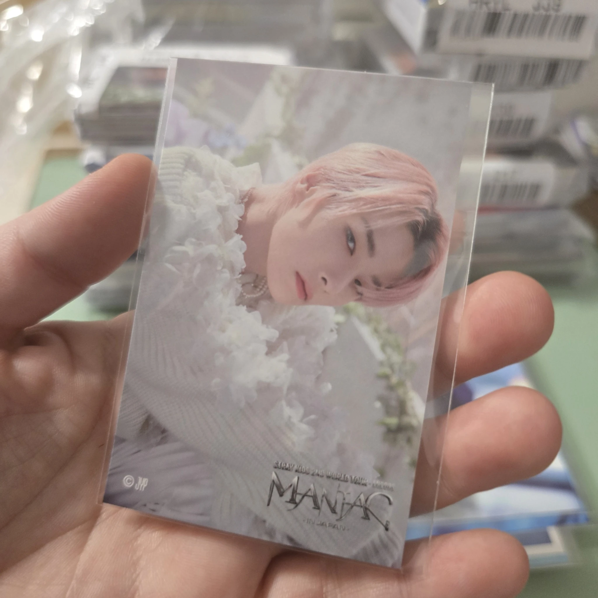 Stray Kids I.N Stray Kids - I.N - Maniac World Tour Event japan jpfc (japan fanclub) sticker encore lottery B version sticker card supplemental listing photo 1