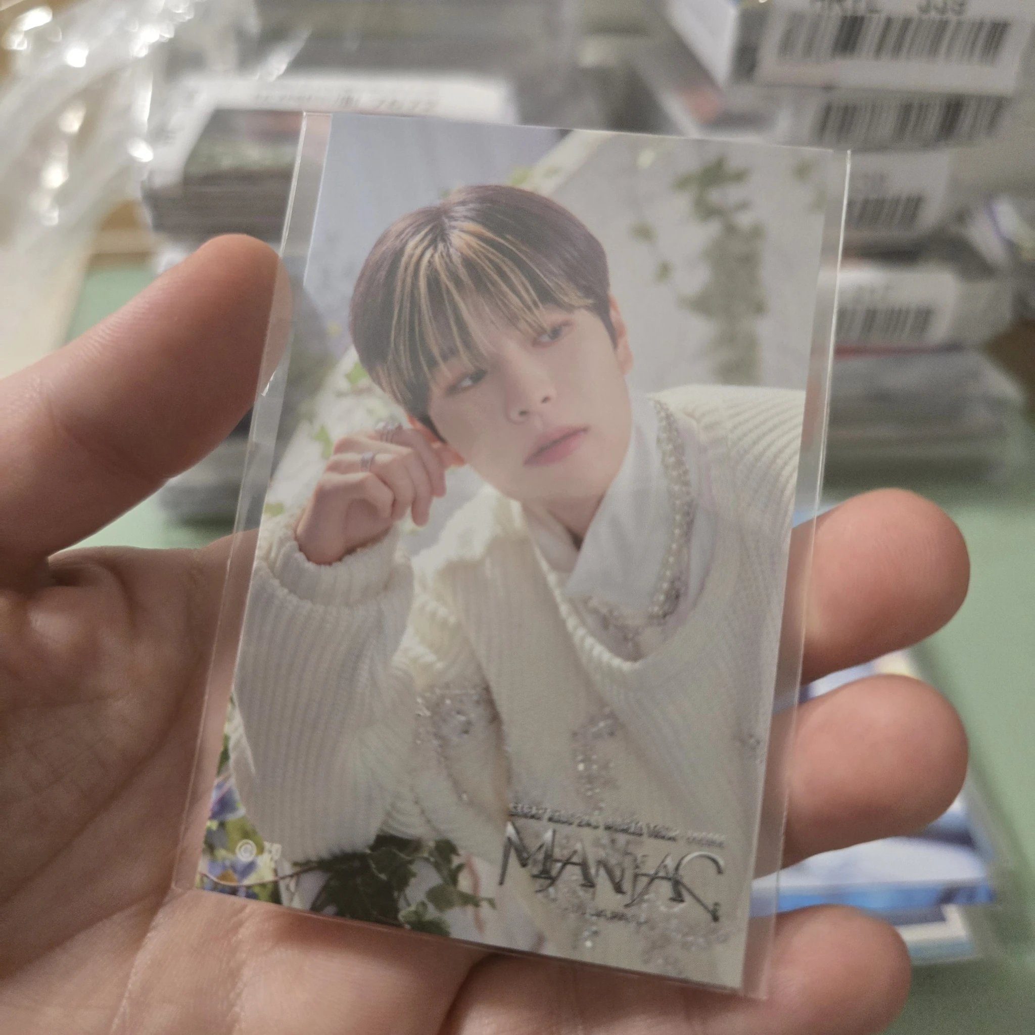 Stray Kids Seungmin Stray Kids - Seungmin - Maniac World Tour Event japan jpfc (japan fanclub) sticker encore lottery B version sticker card supplemental listing photo 1