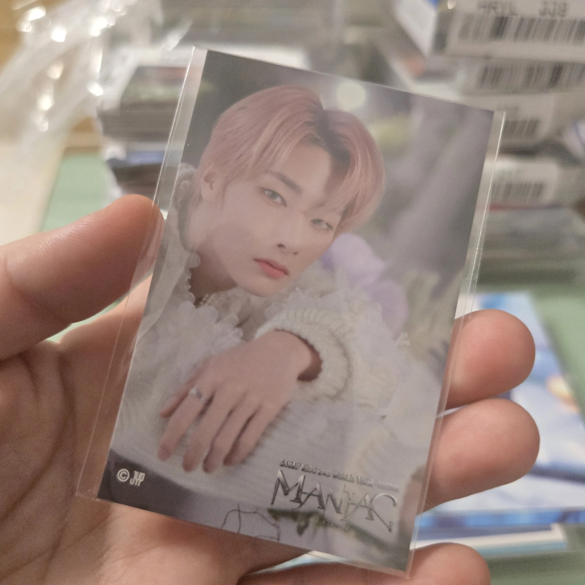 Stray Kids I.N Stray Kids - I.N - Maniac World Tour Event sticker lottery jpfc (japan fanclub) japan A version encore sticker card supplemental listing photo 1