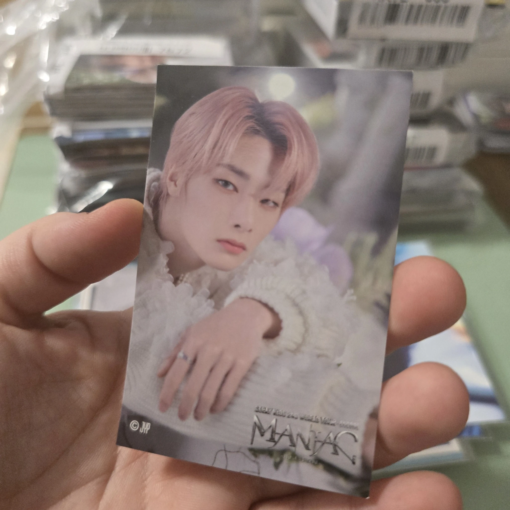 Stray Kids I.N Stray Kids - I.N - Maniac World Tour Event sticker lottery jpfc (japan fanclub) japan A version encore sticker card supplemental listing photo 1