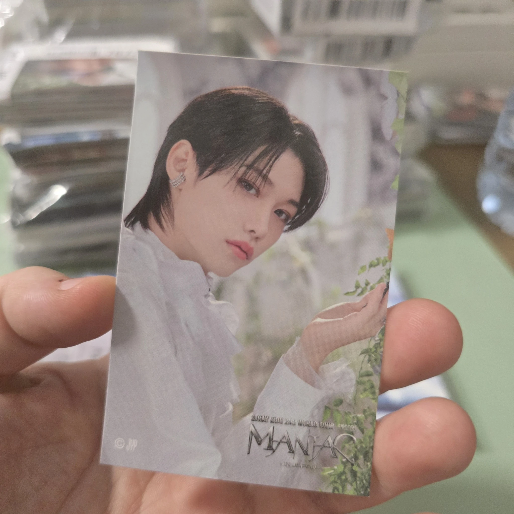 Stray Kids Felix Stray Kids - Felix - Maniac World Tour Event sticker A version lottery jpfc (japan fanclub) japan encore sticker card supplemental listing photo 1