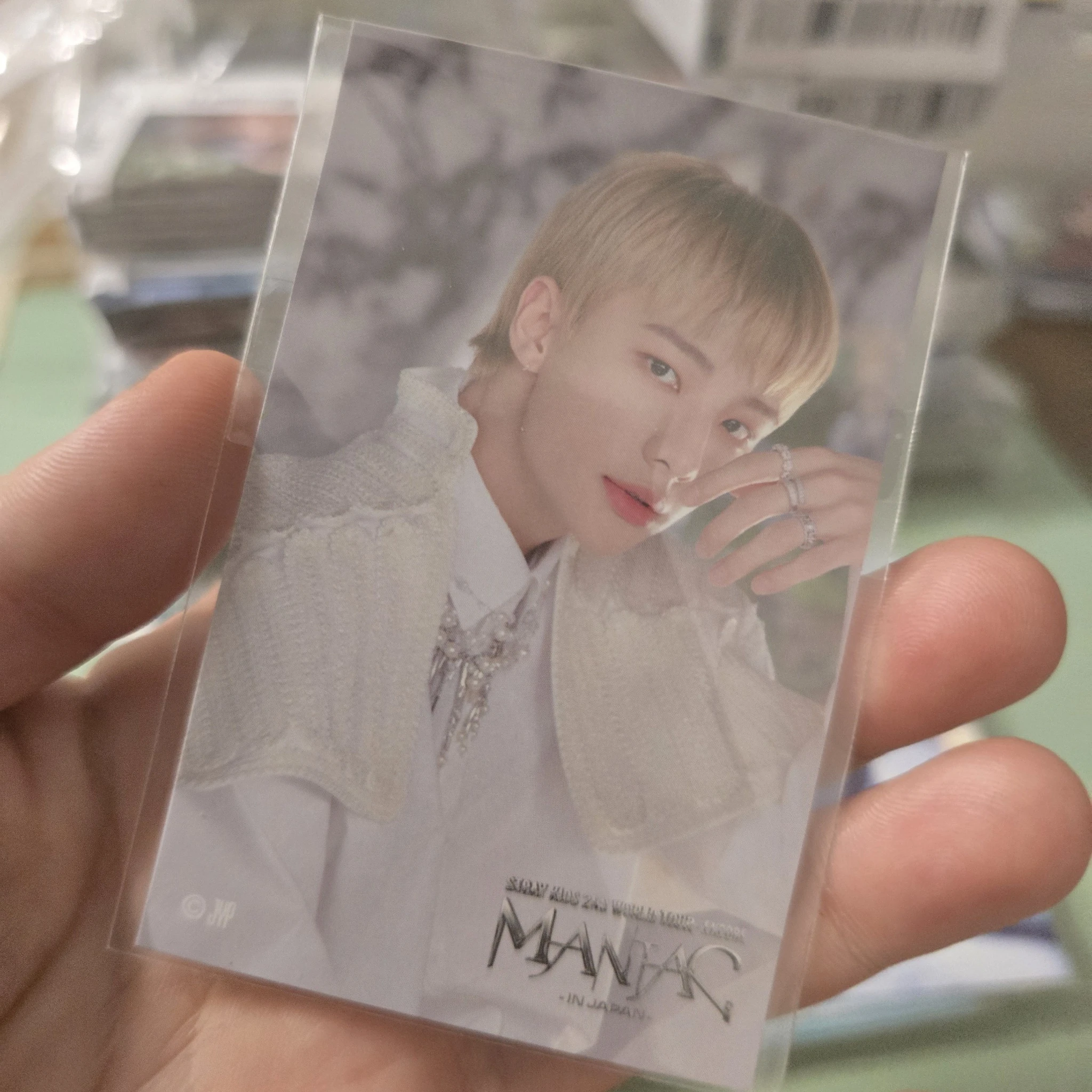 Stray Kids Hyunjin Stray Kids - Hyunjin - Maniac World Tour Event sticker jpfc (japan fanclub) lottery encore japan B version sticker card supplemental listing photo 1