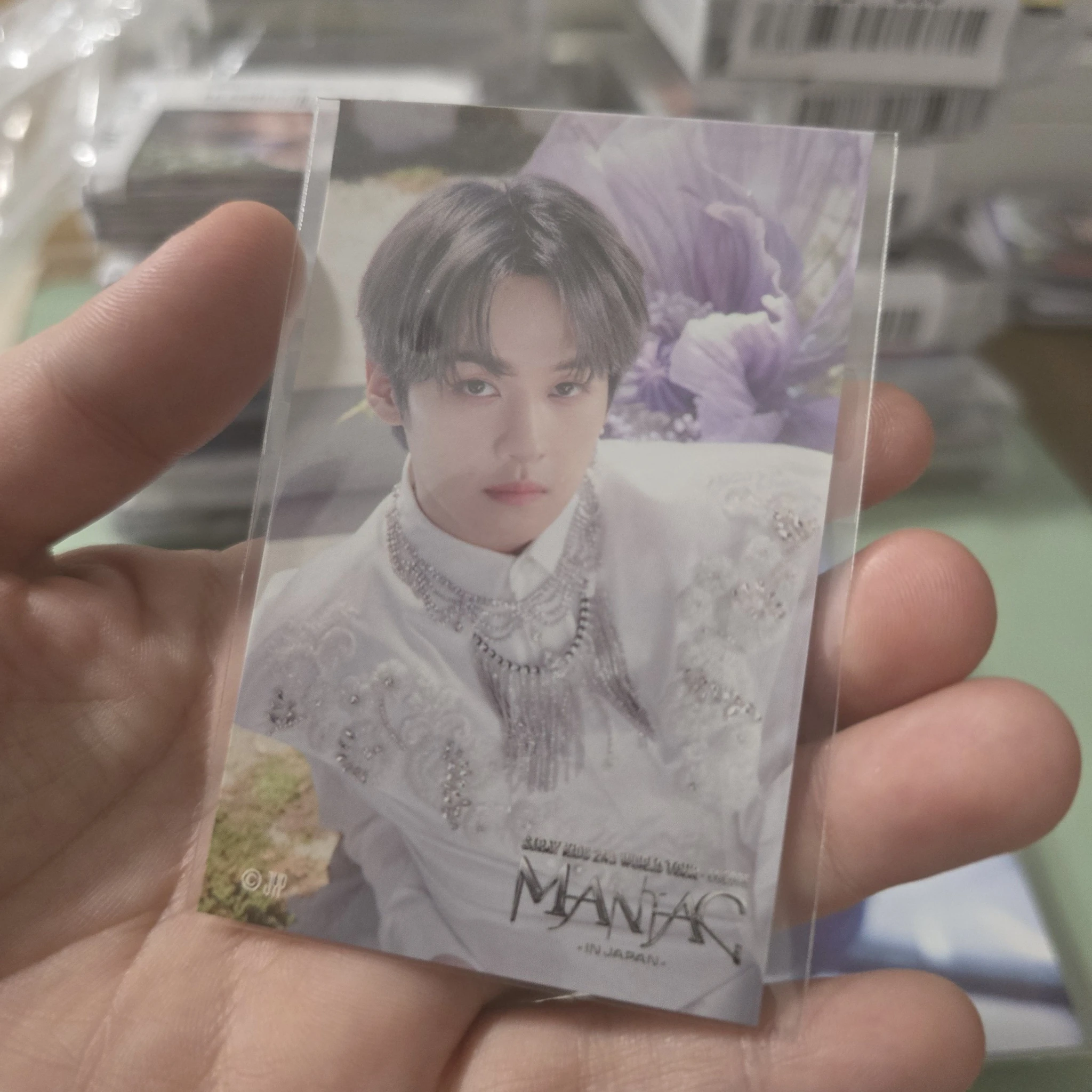 Stray Kids Lee Know Stray Kids - Lee Know - Maniac World Tour Event japan jpfc (japan fanclub) sticker encore lottery B version sticker card supplemental listing photo 1