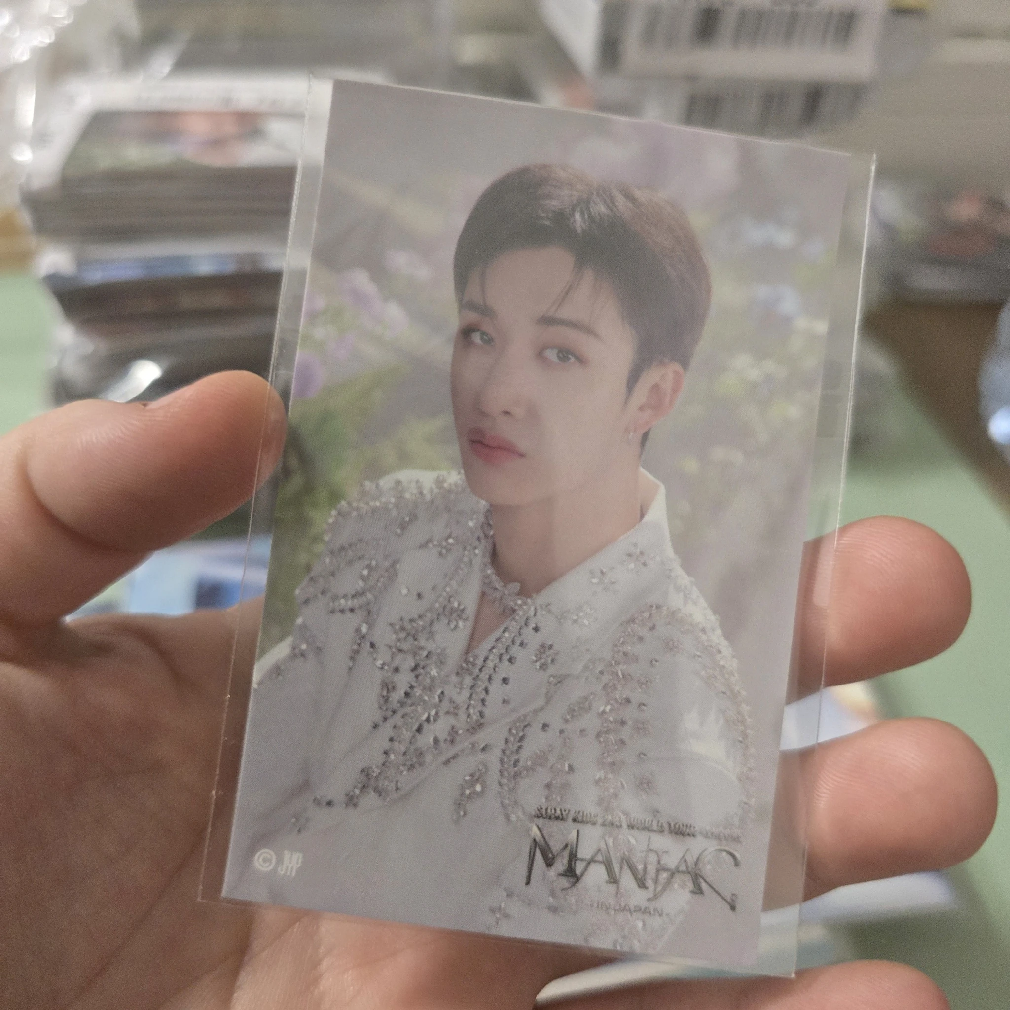 Stray Kids Bang Chan Stray Kids - Bang Chan - Maniac World Tour Event sticker japan jpfc (japan fanclub) B version encore lottery sticker card supplemental listing photo 1
