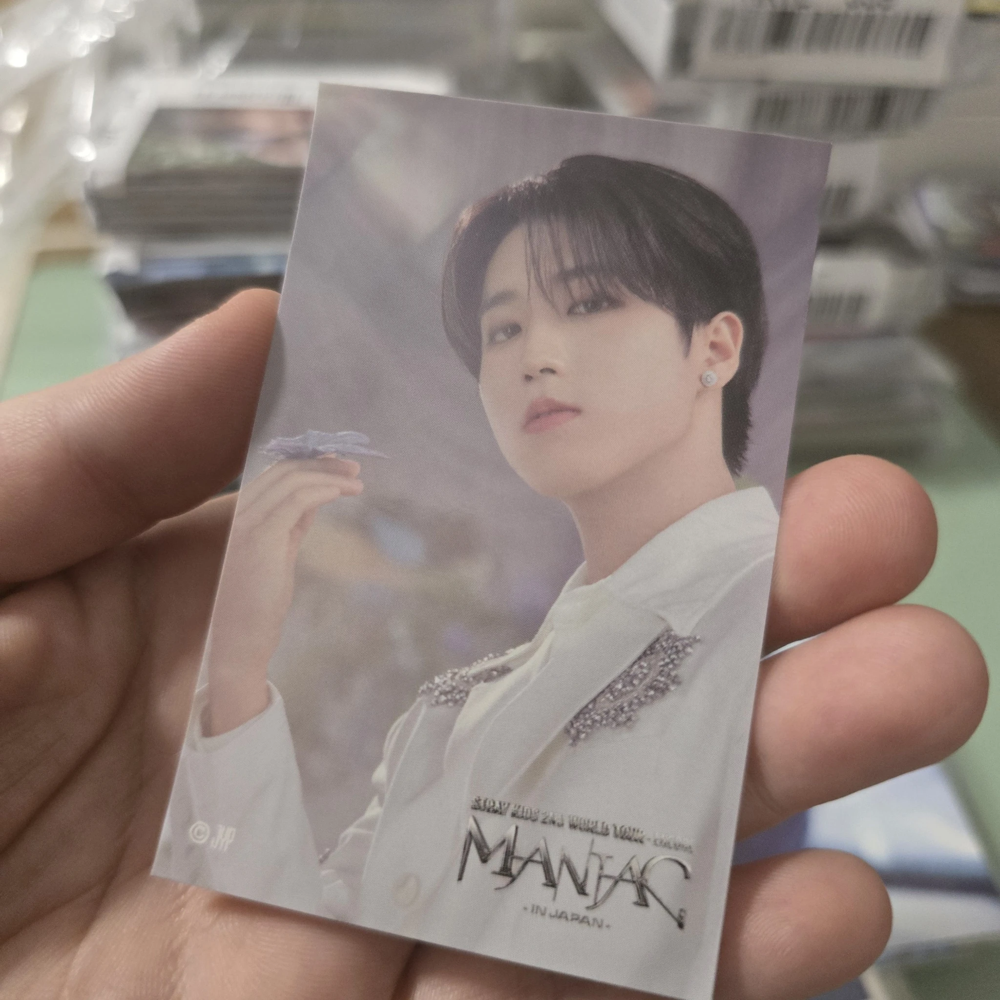 Stray Kids HAN Stray Kids - HAN - Maniac World Tour Event sticker jpfc (japan fanclub) lottery A version japan encore sticker card supplemental listing photo 1