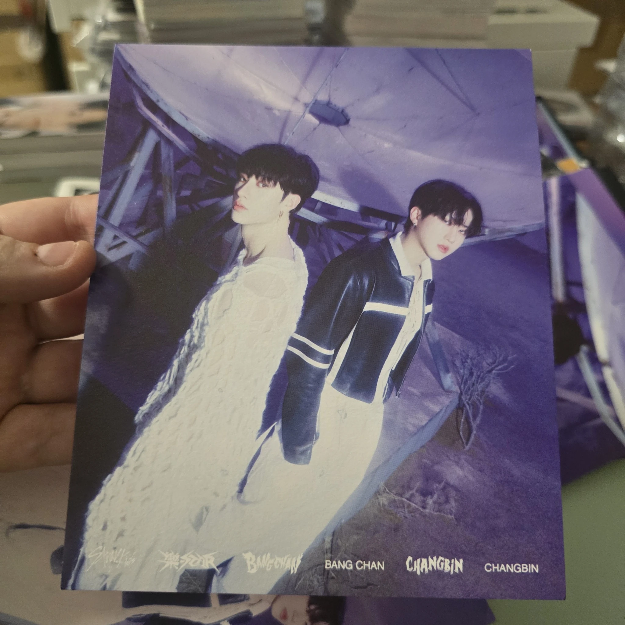 Stray Kids Stray Kids - Bang Chan - Rock-Star Album album inclusion postcard postcard set listing photo 1