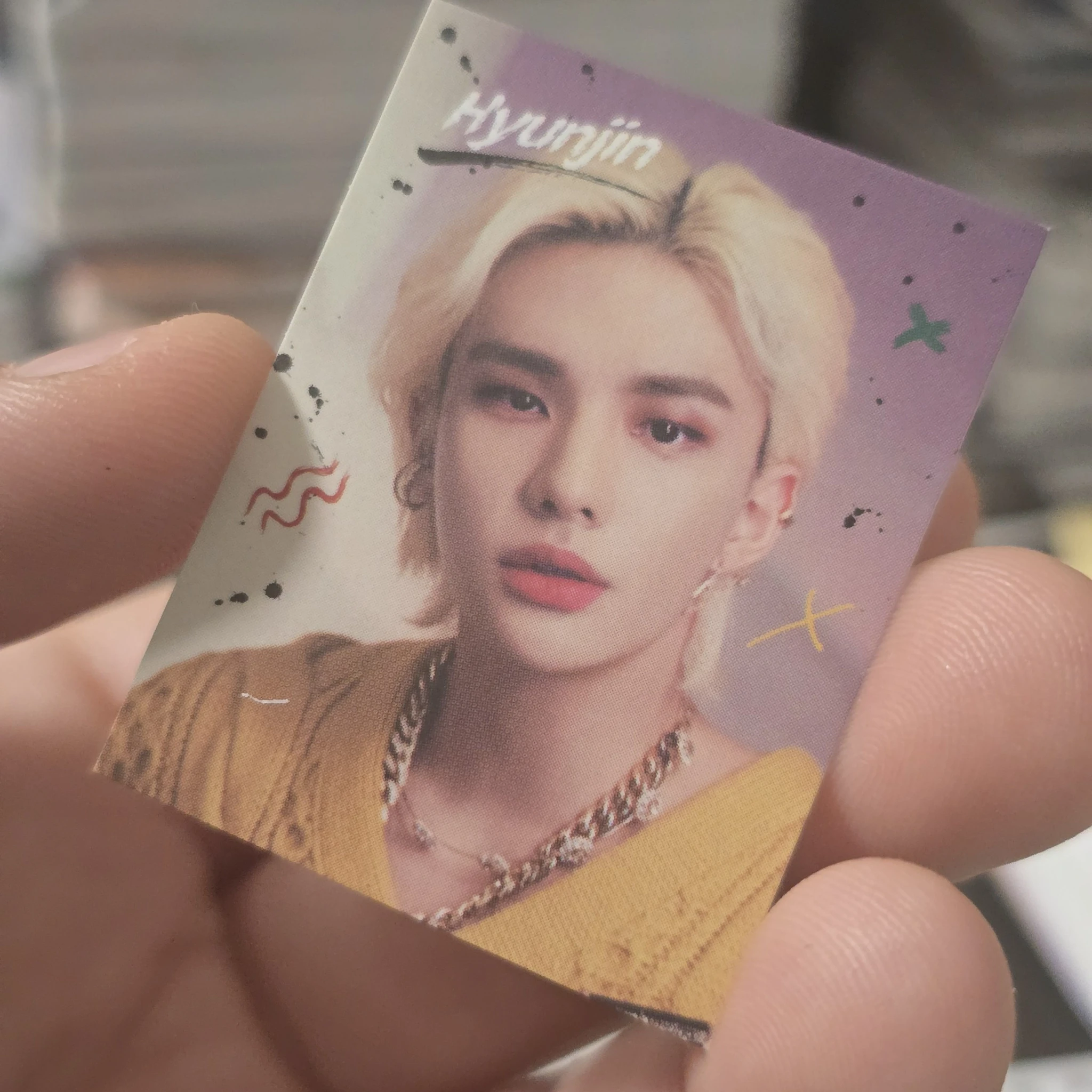 Stray Kids Hyunjin Stray Kids - Hyunjin - The Victory Pop-Up Store Event photo set keyring merch inclusion mini photo FPO listing photo 1