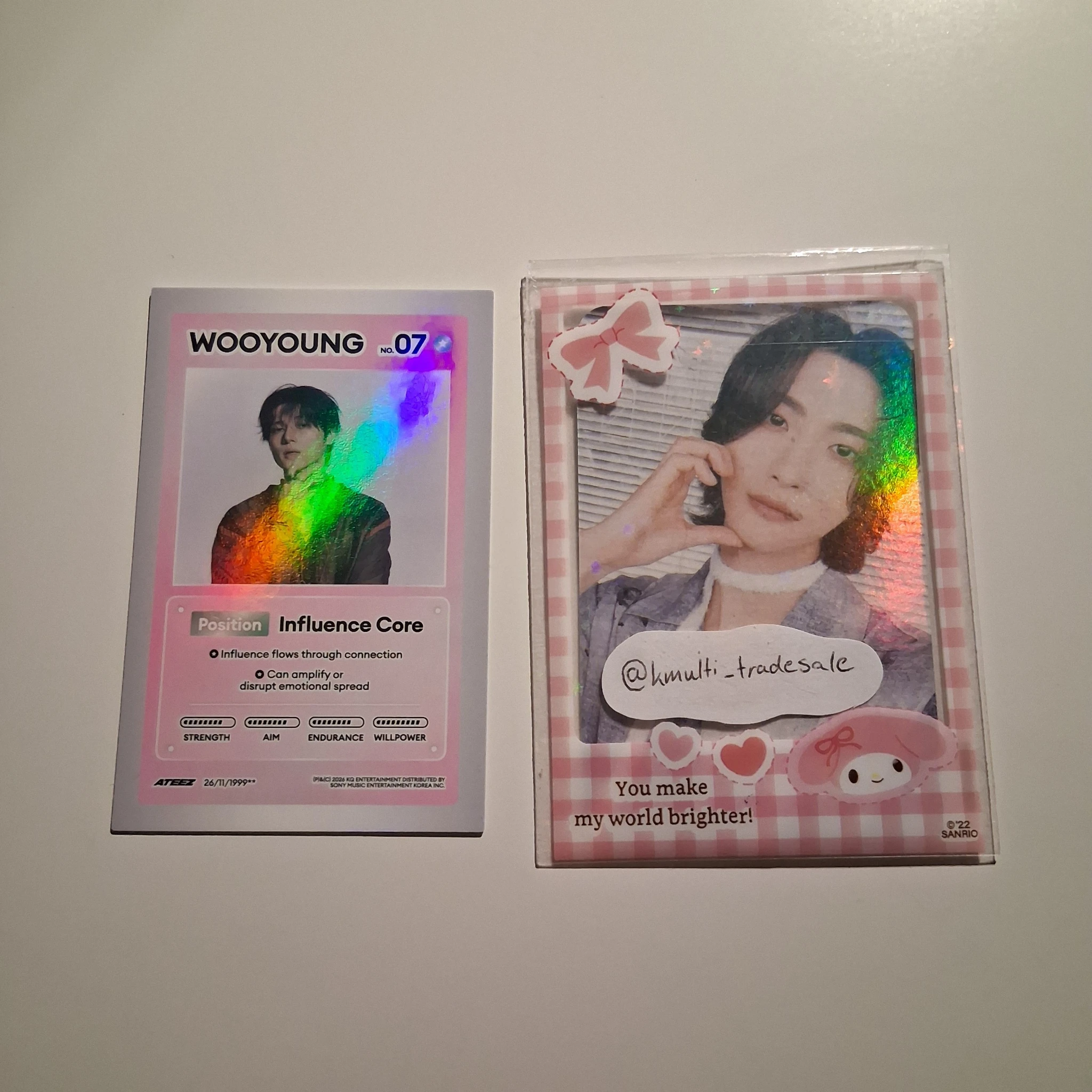 ATEEZ Wooyoung ATEEZ - Wooyoung - GOLDEN HOUR : Part.5 Album album photocard A version character card listing photo 1