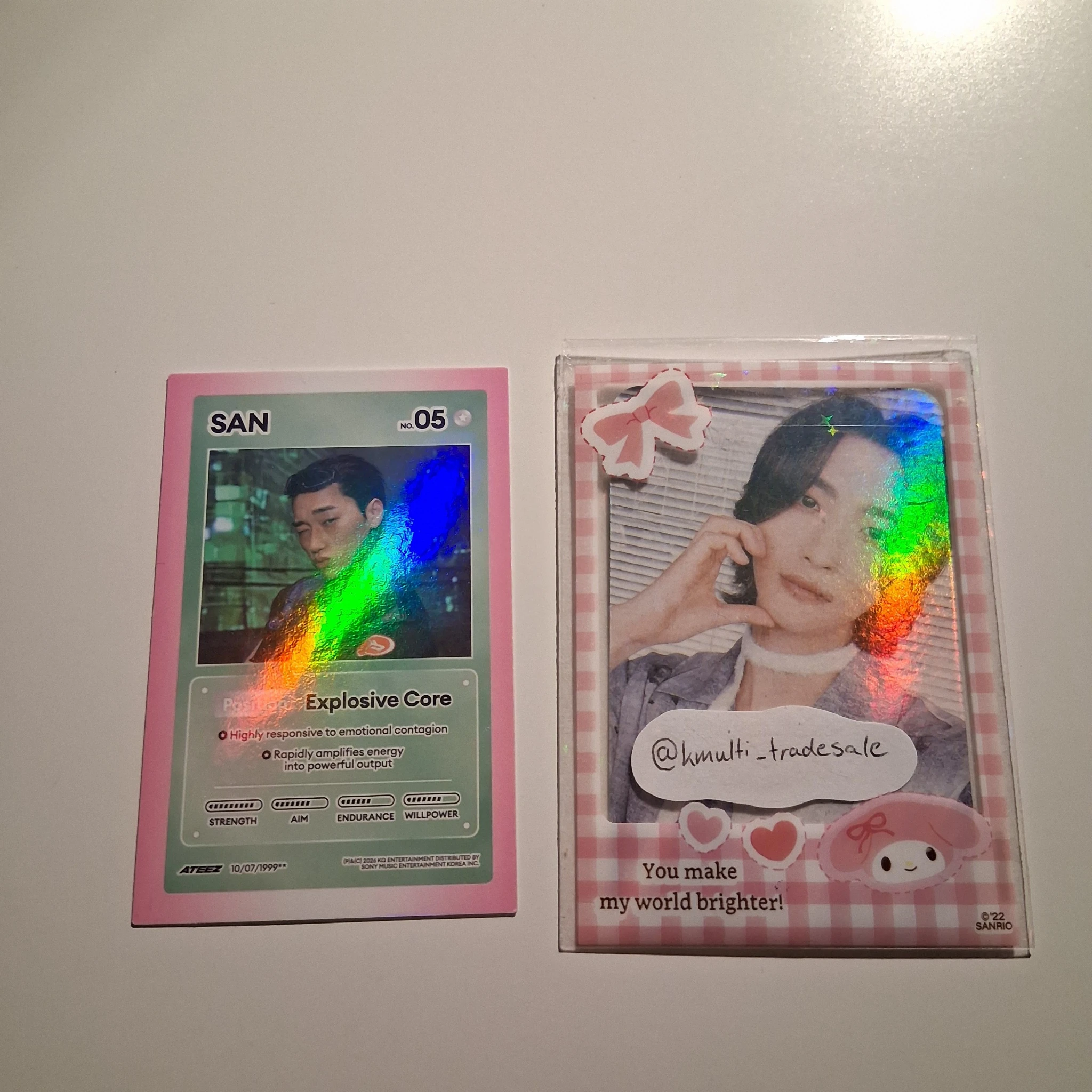 ATEEZ San ATEEZ - San - GOLDEN HOUR : Part.5 Album album photocard holographic (hologram) listing photo 1