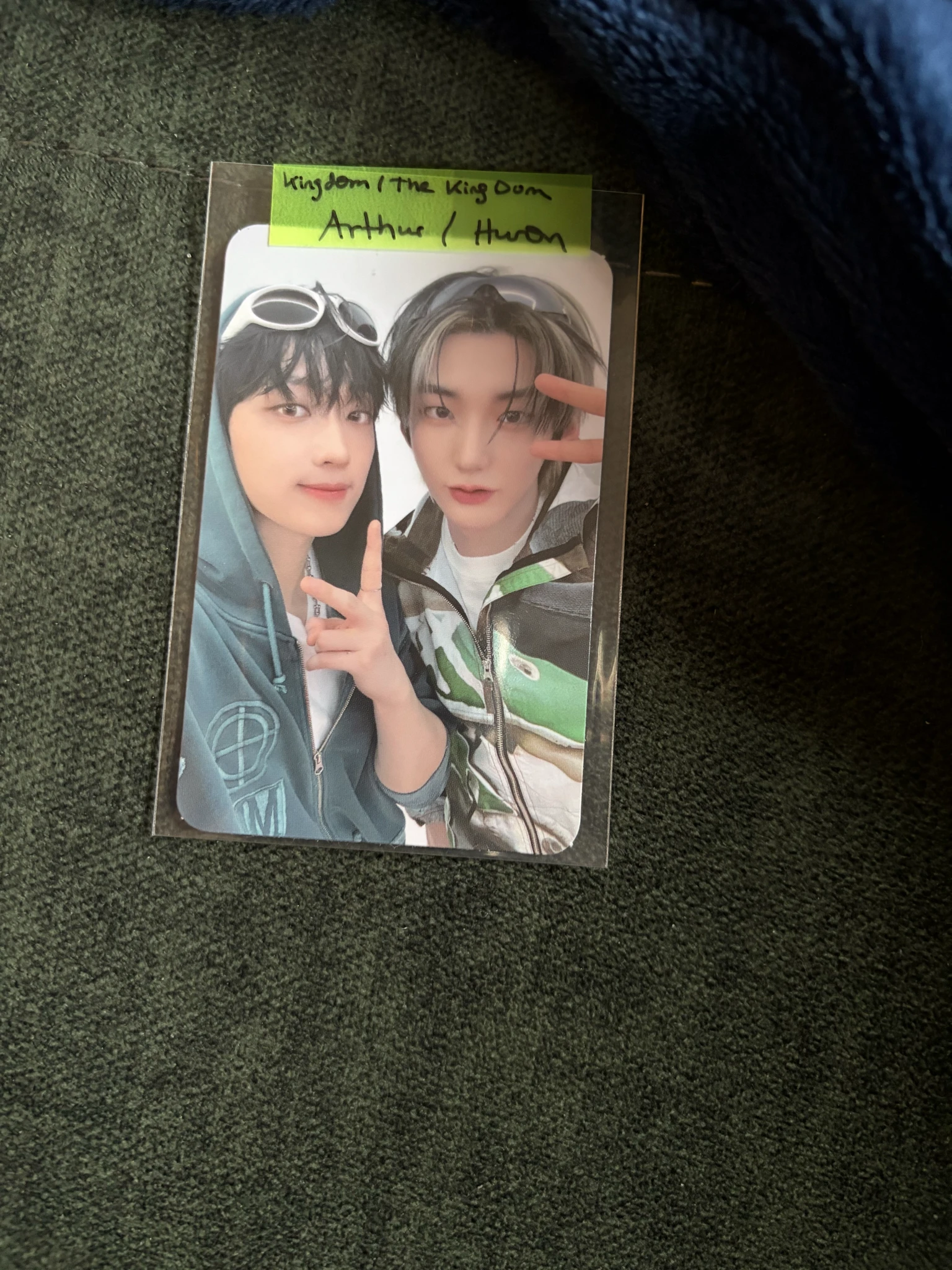 The KingDom The Kingdom - Hwon & Arthur (Yunho) - Realize Album album photocard energy version unit photocard listing photo 1